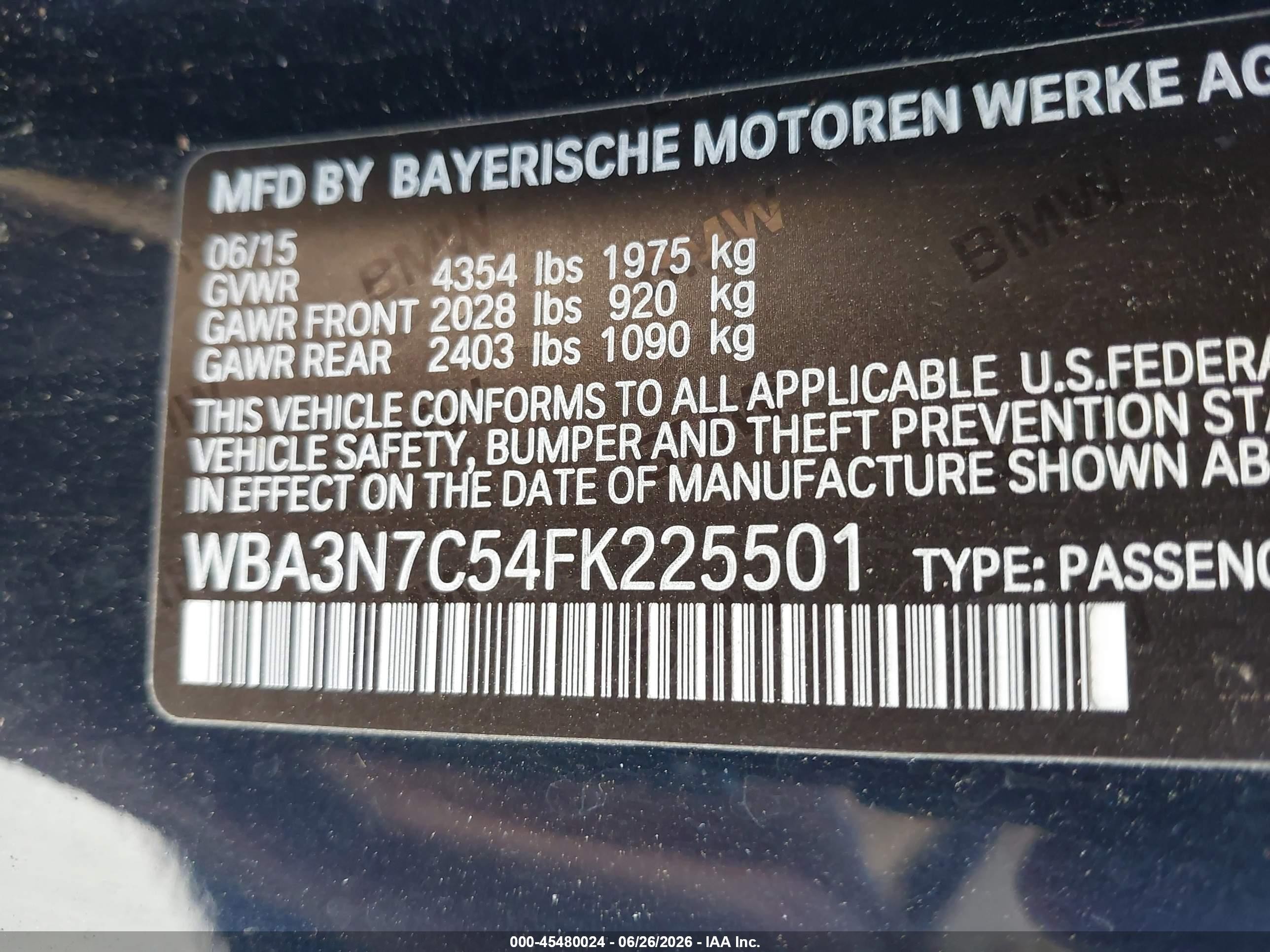 2015 Bmw 428i   Синий vin: WBA3N7C54FK225501