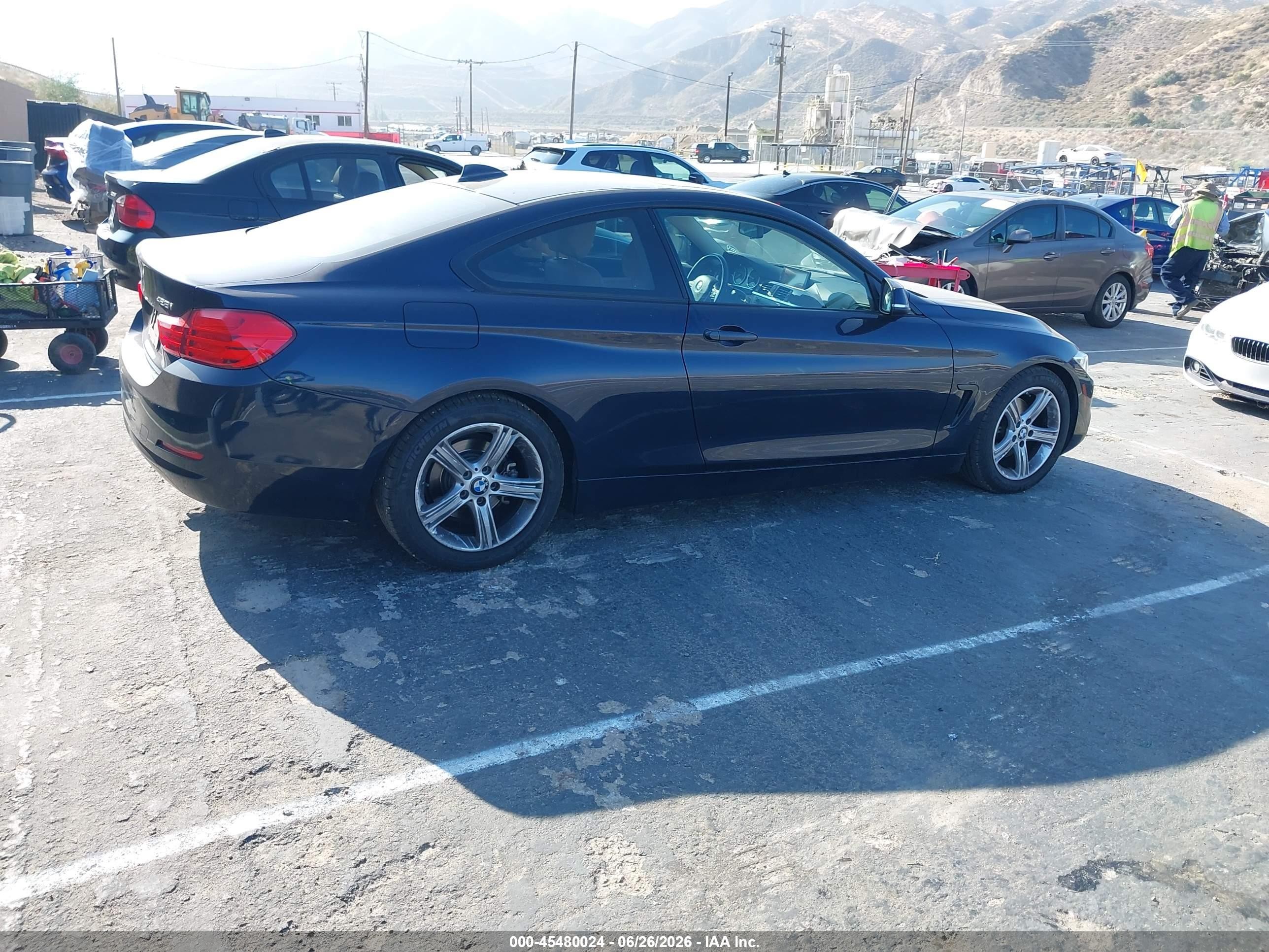 2015 Bmw 428i   Синий vin: WBA3N7C54FK225501