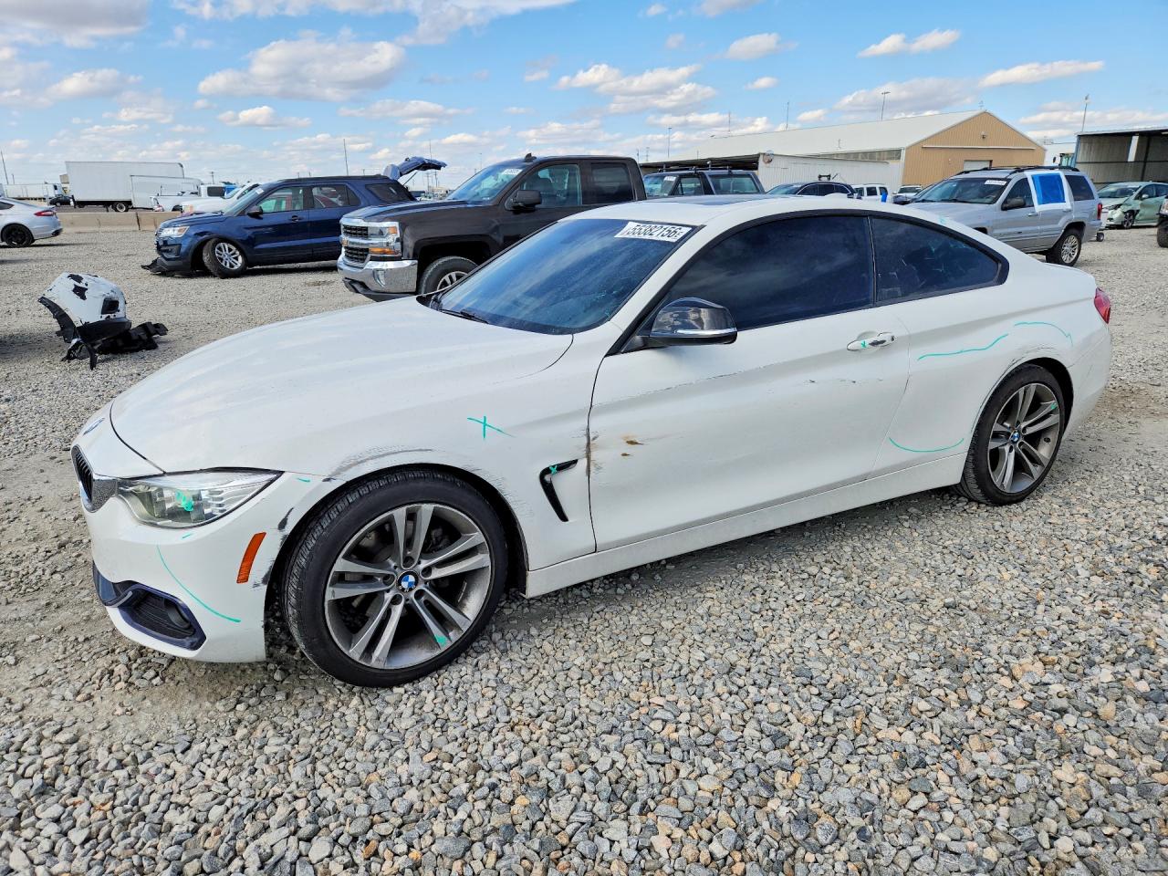 2014 Bmw 428 I White vin: WBA3N7C55EF719051