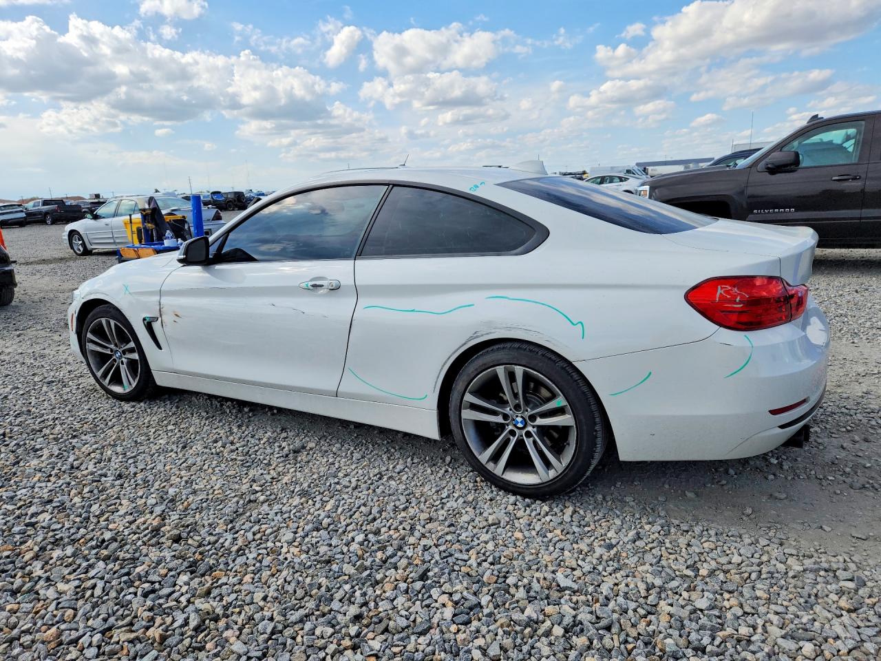 2014 Bmw 428 I White vin: WBA3N7C55EF719051