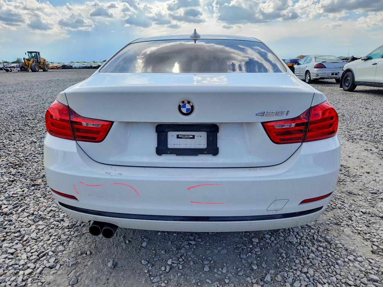 2014 Bmw 428 I White vin: WBA3N7C55EF719051