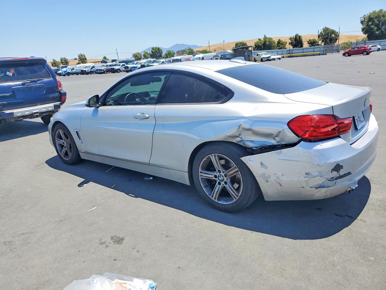 2014 Bmw 428 I Silver vin: WBA3N7C55EF719311