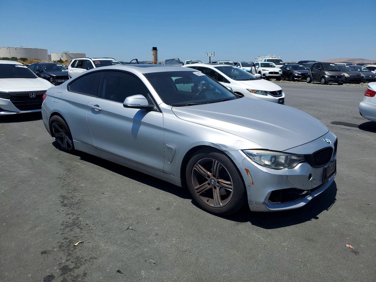 2014 Bmw 428 I Silver vin: WBA3N7C55EF719311