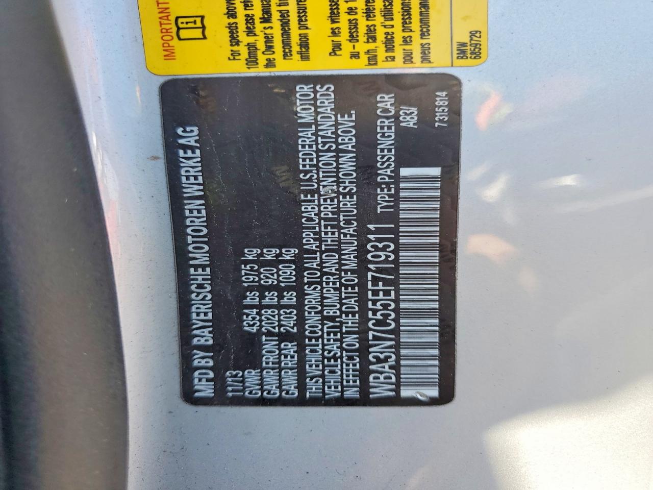 2014 Bmw 428 I Silver vin: WBA3N7C55EF719311