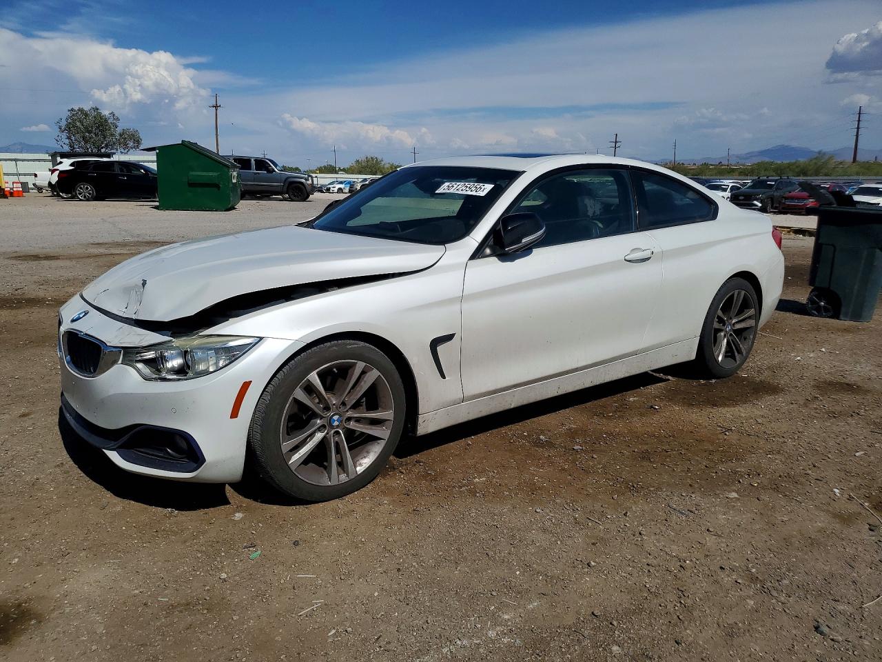 2015 Bmw 428 I White vin: WBA3N7C55FK225538