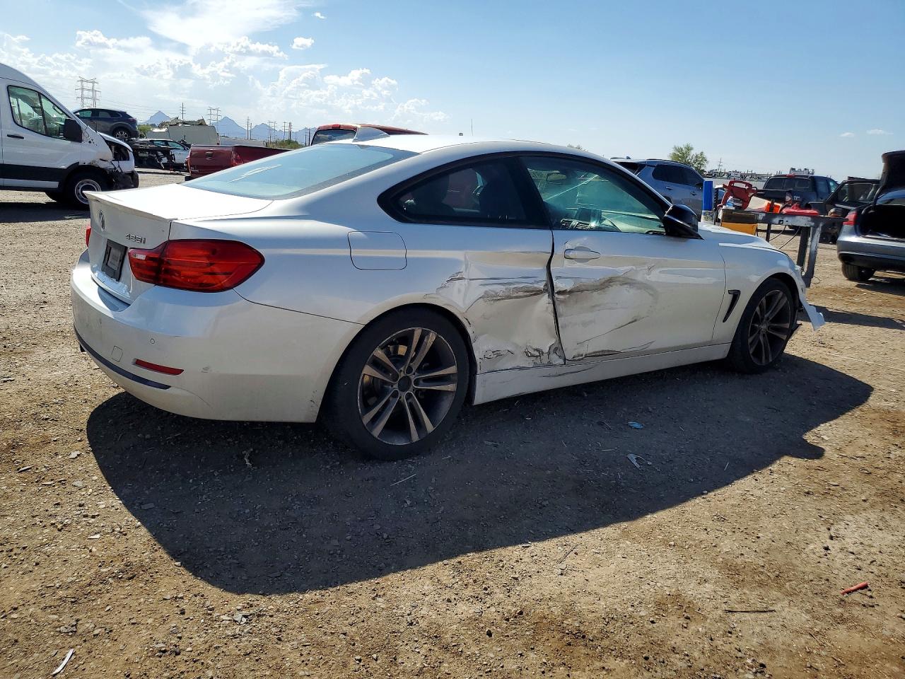 2015 Bmw 428 I White vin: WBA3N7C55FK225538