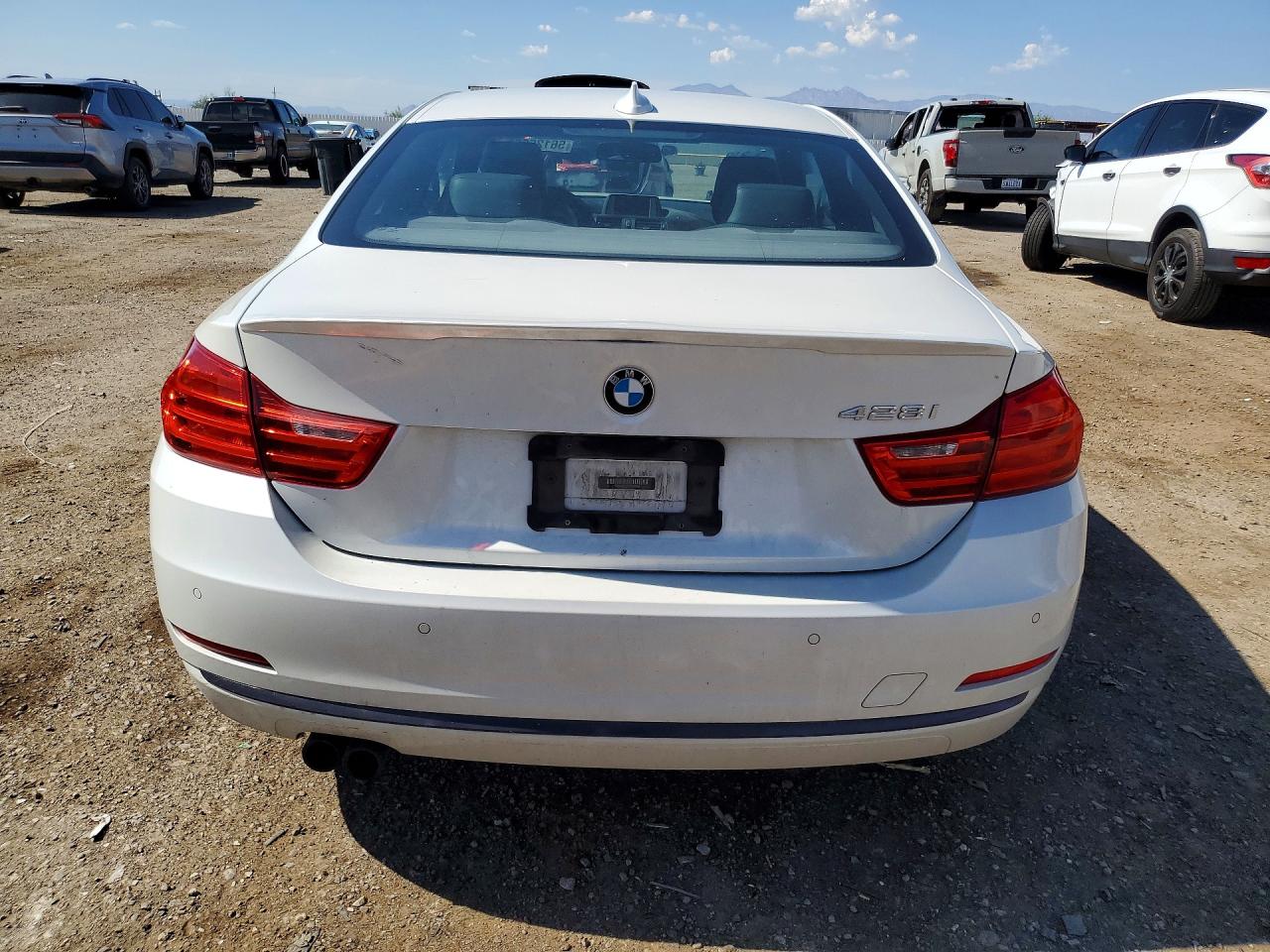 2015 Bmw 428 I White vin: WBA3N7C55FK225538