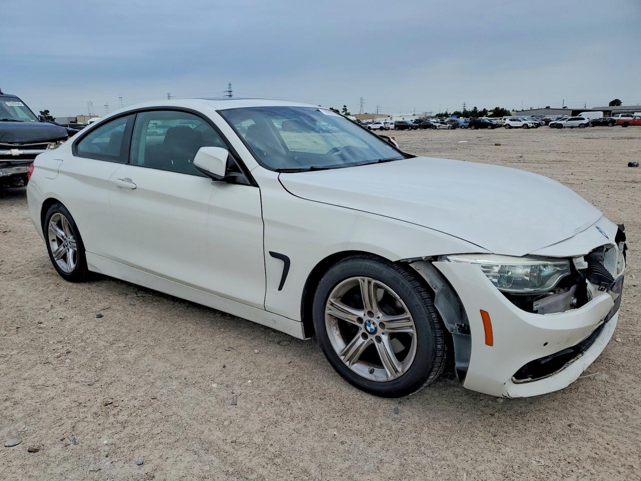 2014 Bmw 428 I White vin: WBA3N7C56EK220699