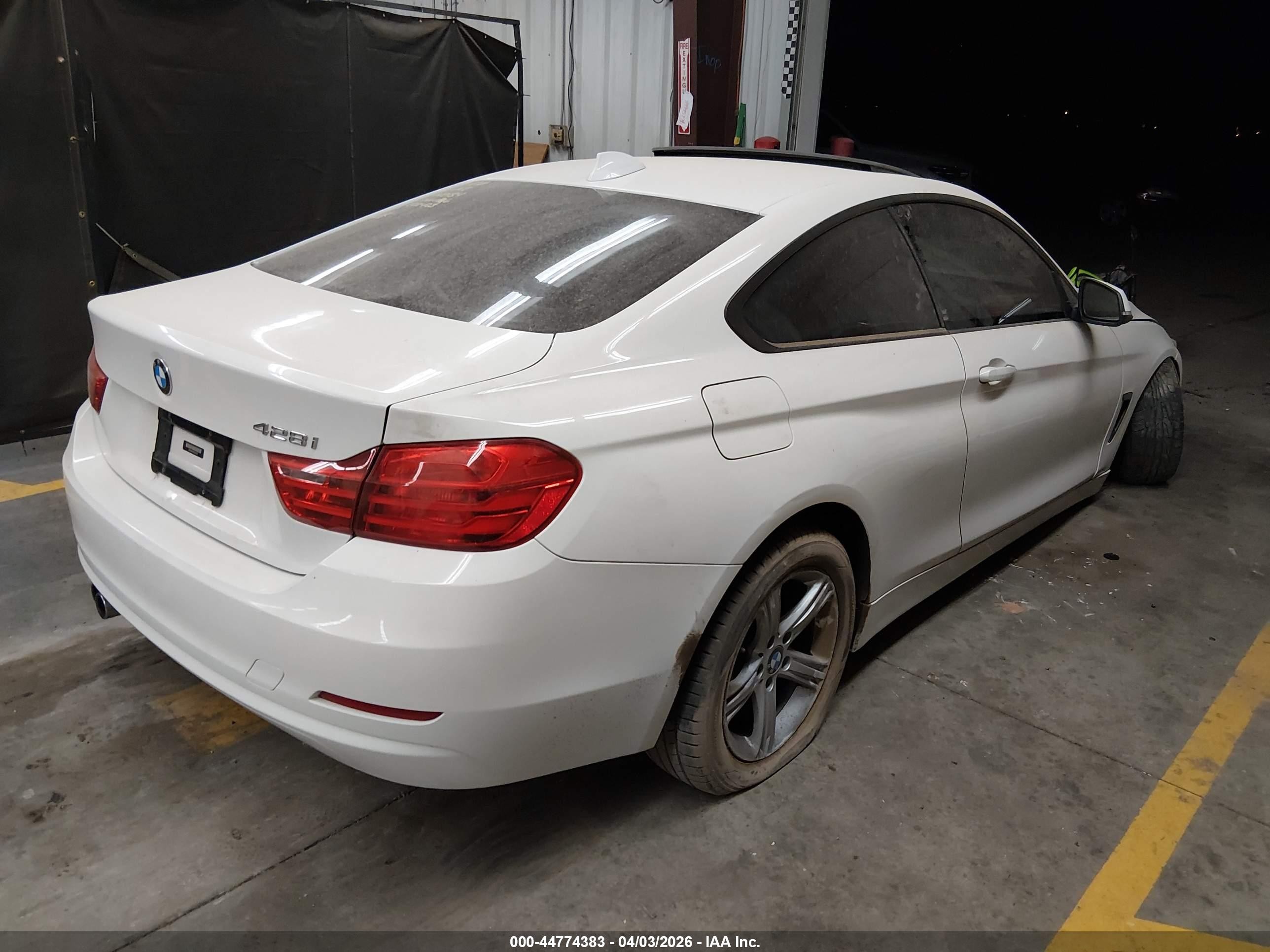 2015 Bmw 428i   White vin: WBA3N7C56FK222423
