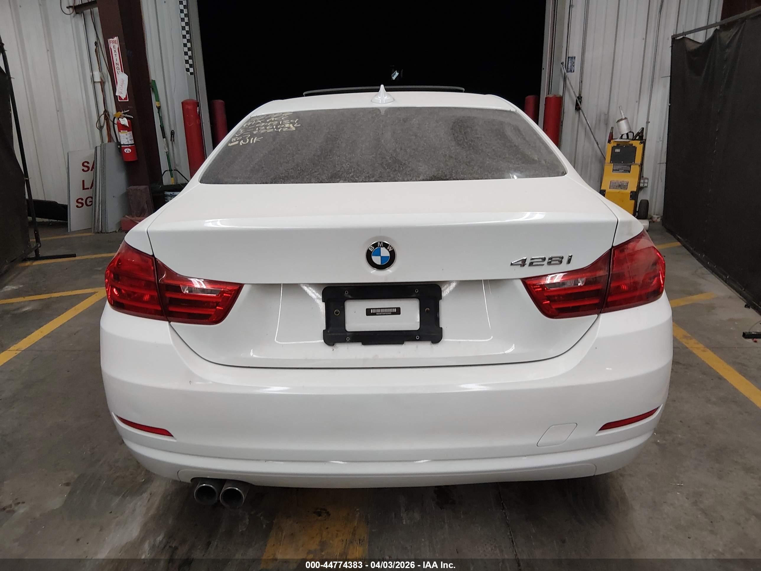 2015 Bmw 428i   White vin: WBA3N7C56FK222423
