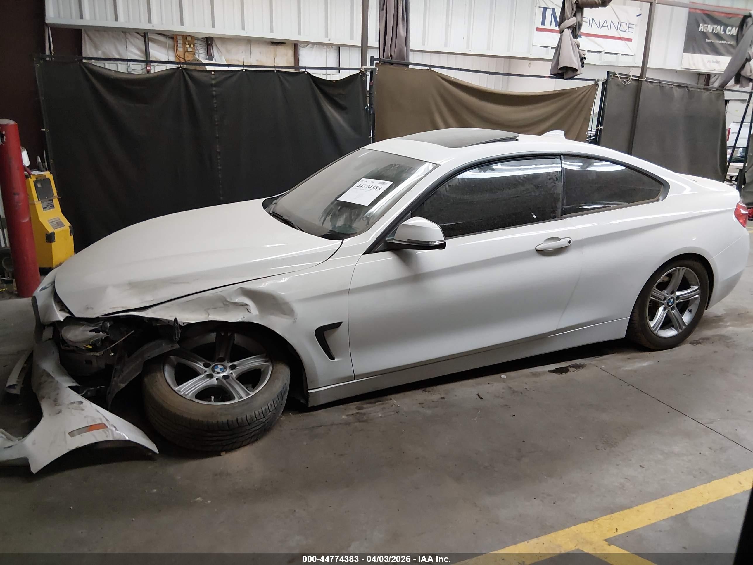 2015 Bmw 428i   White vin: WBA3N7C56FK222423