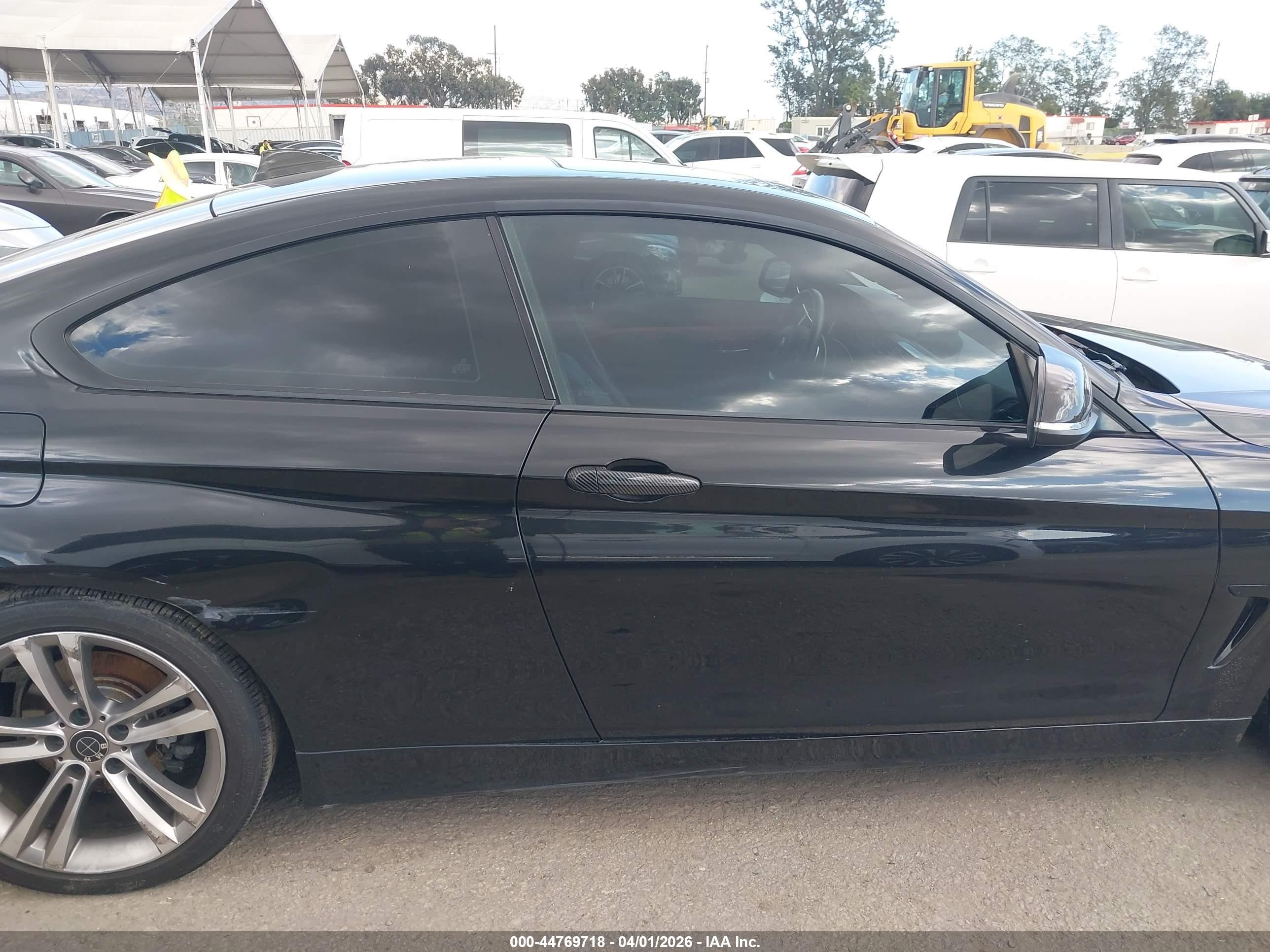 2015 Bmw 428i Черный vin: WBA3N7C56FK223460