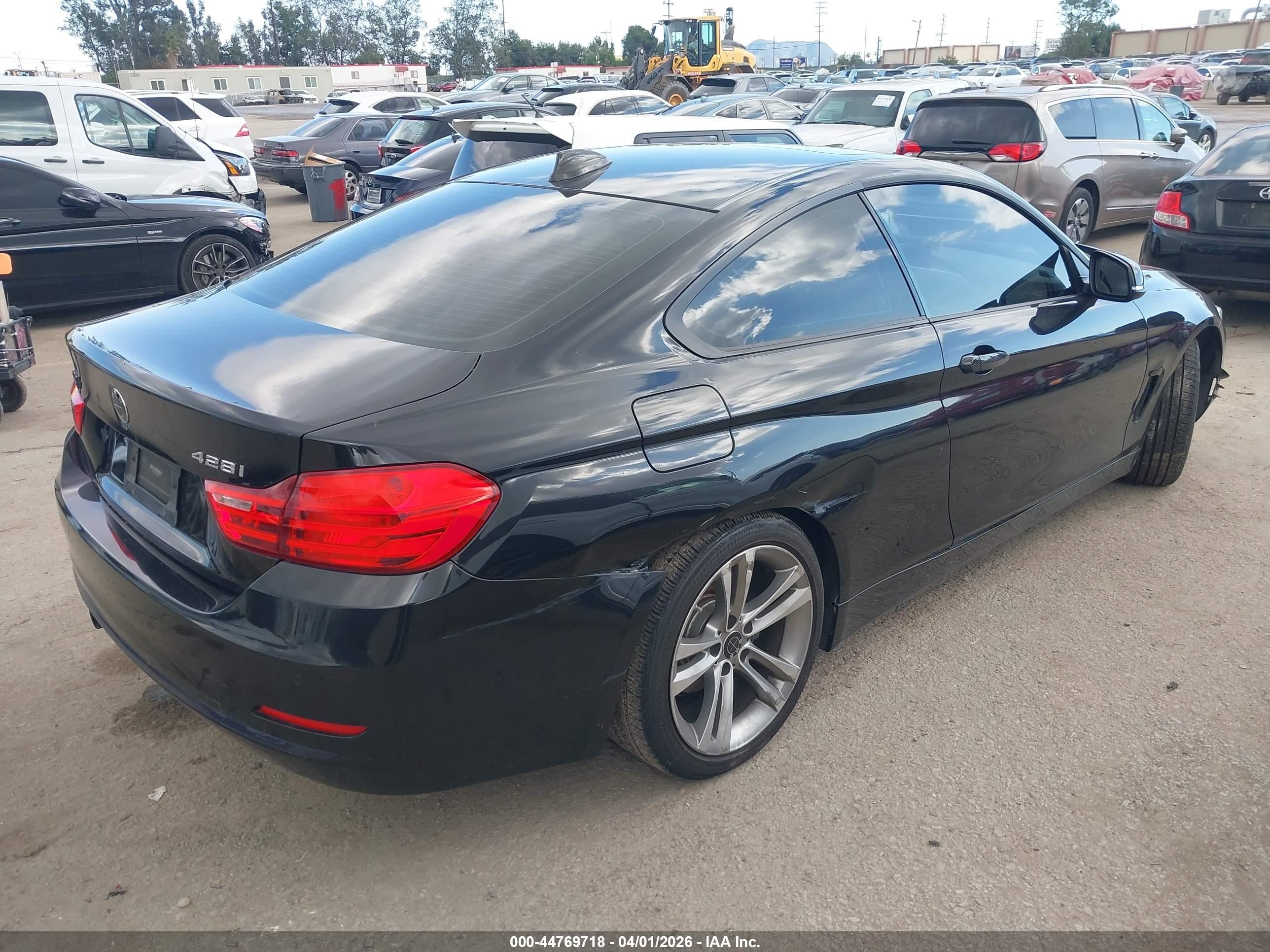 2015 Bmw 428i Черный vin: WBA3N7C56FK223460