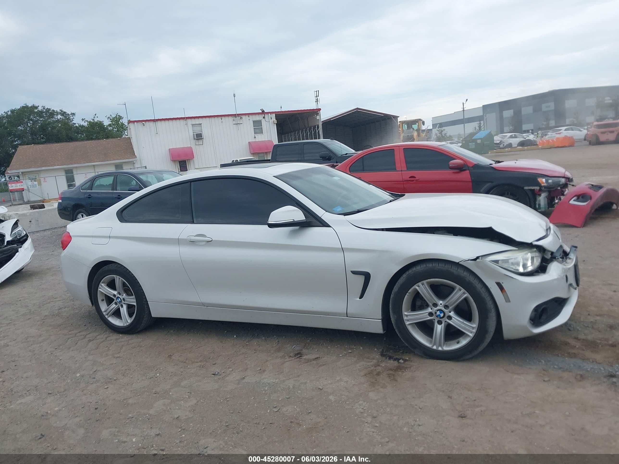 2015 Bmw 428i   White vin: WBA3N7C56FK225483