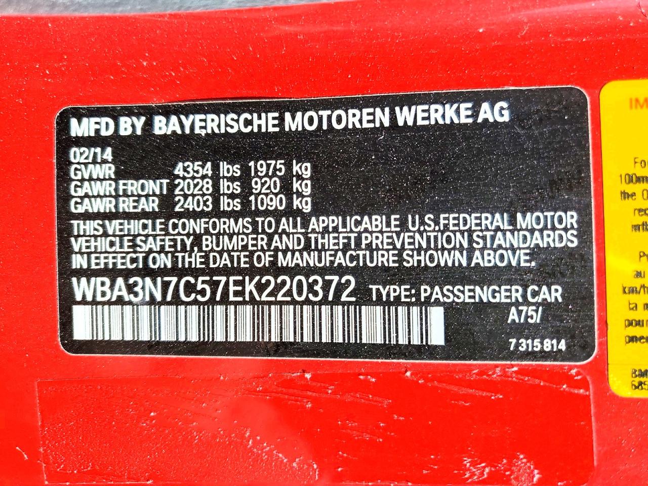 2014 Bmw 428 I Red vin: WBA3N7C57EK220372