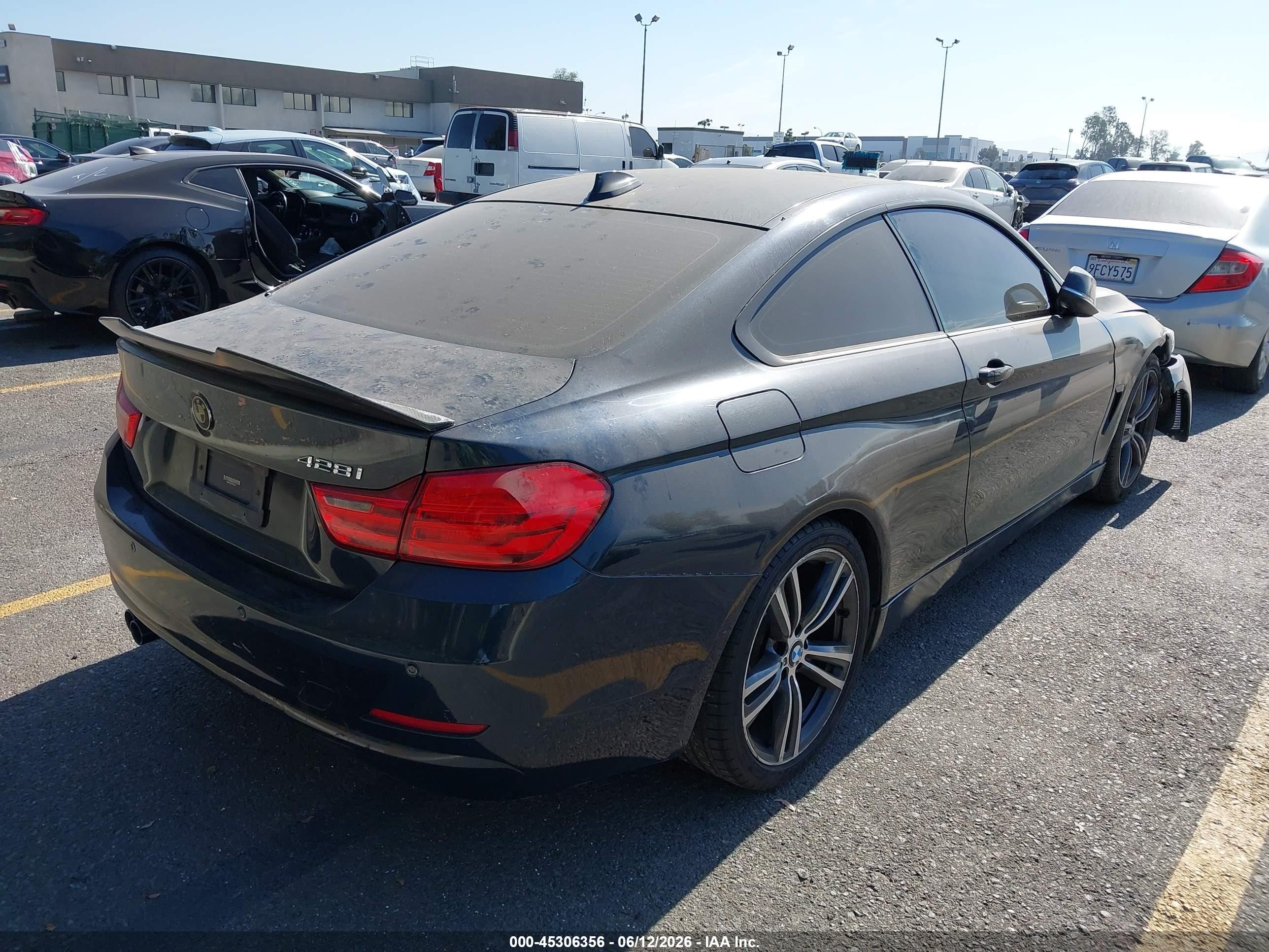 2015 Bmw 428i   Teal vin: WBA3N7C57FK222527
