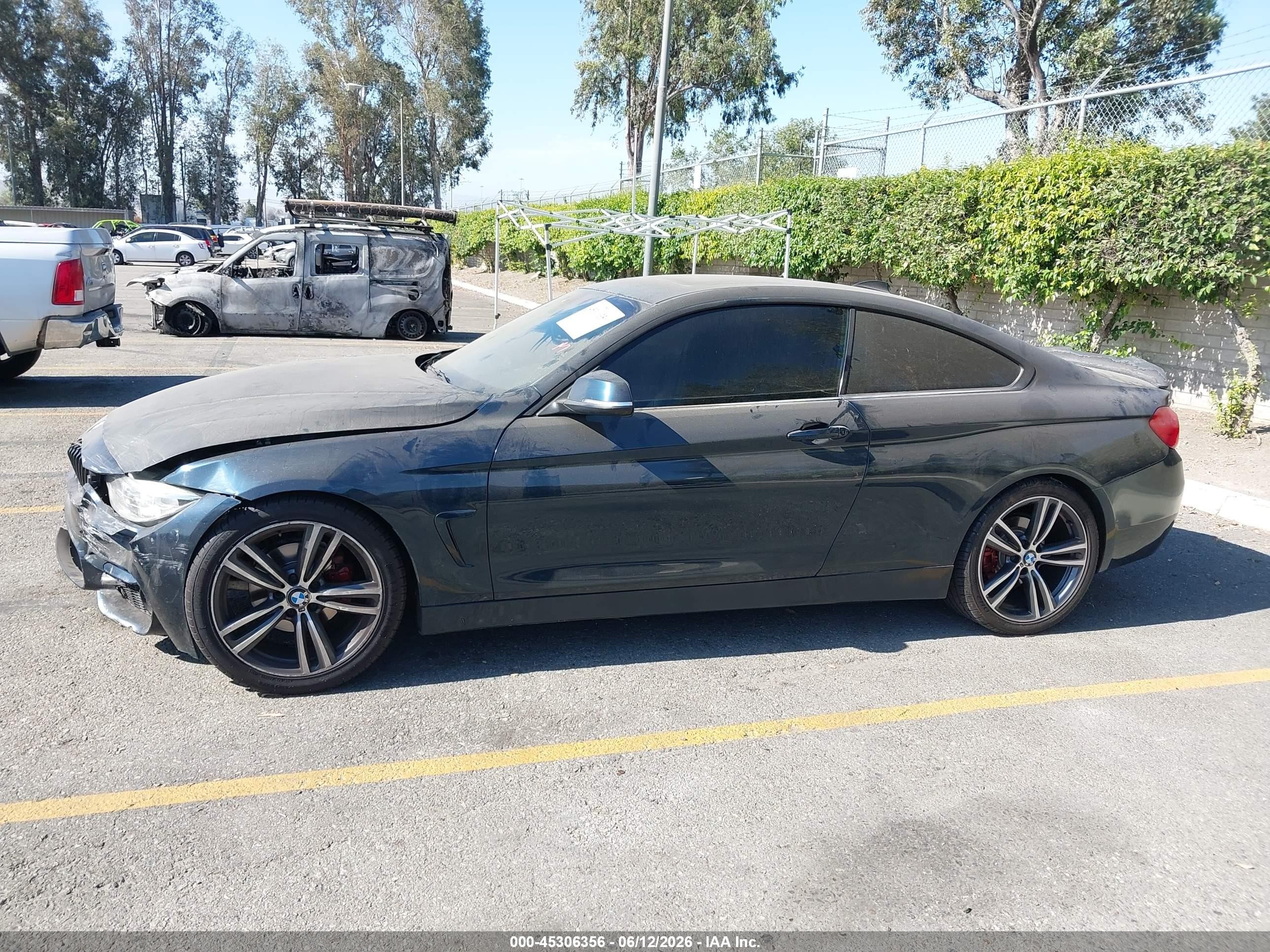 2015 Bmw 428i   Teal vin: WBA3N7C57FK222527