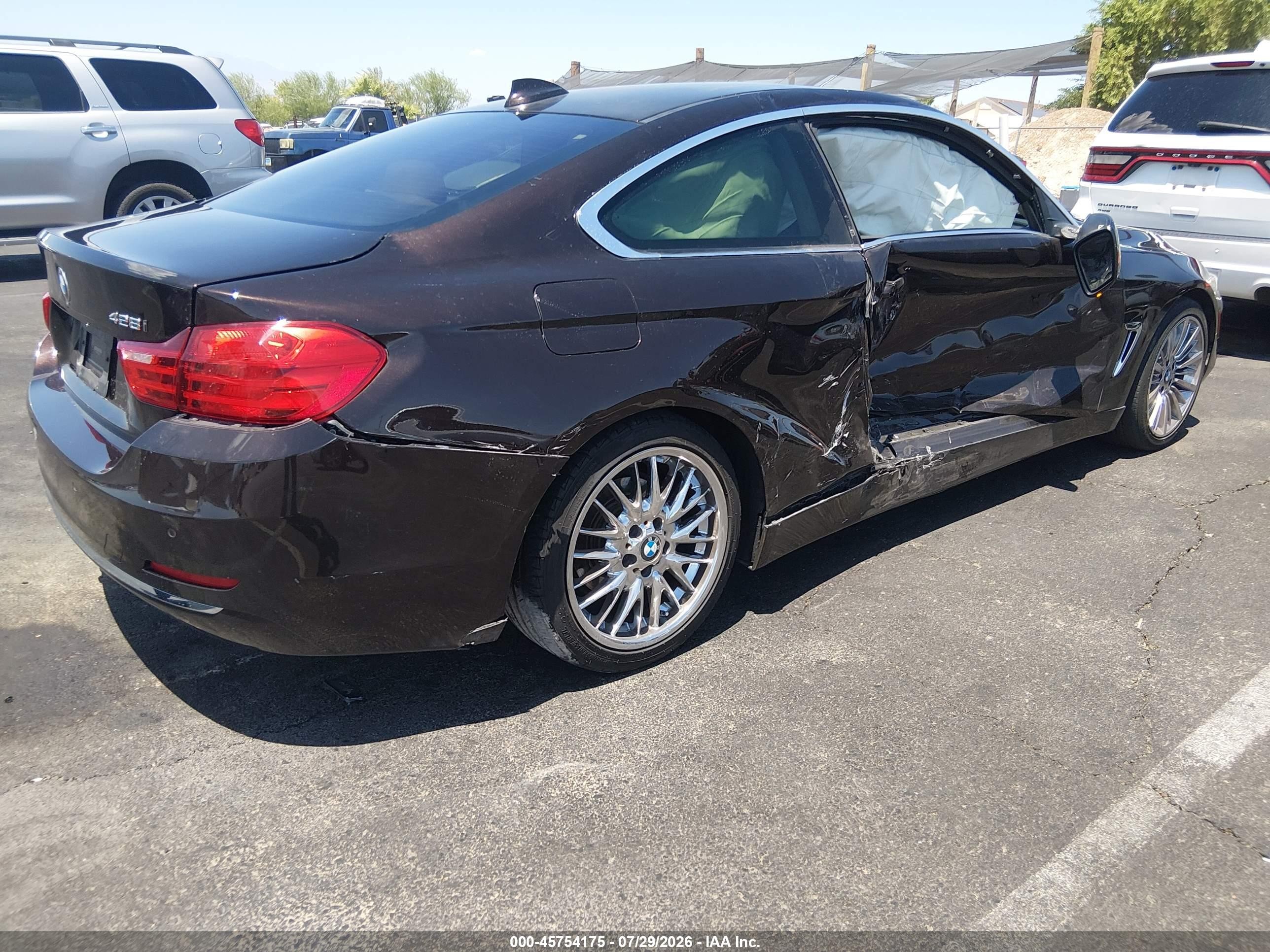 2015 Bmw 428i   Burgundy vin: WBA3N7C57FK222625