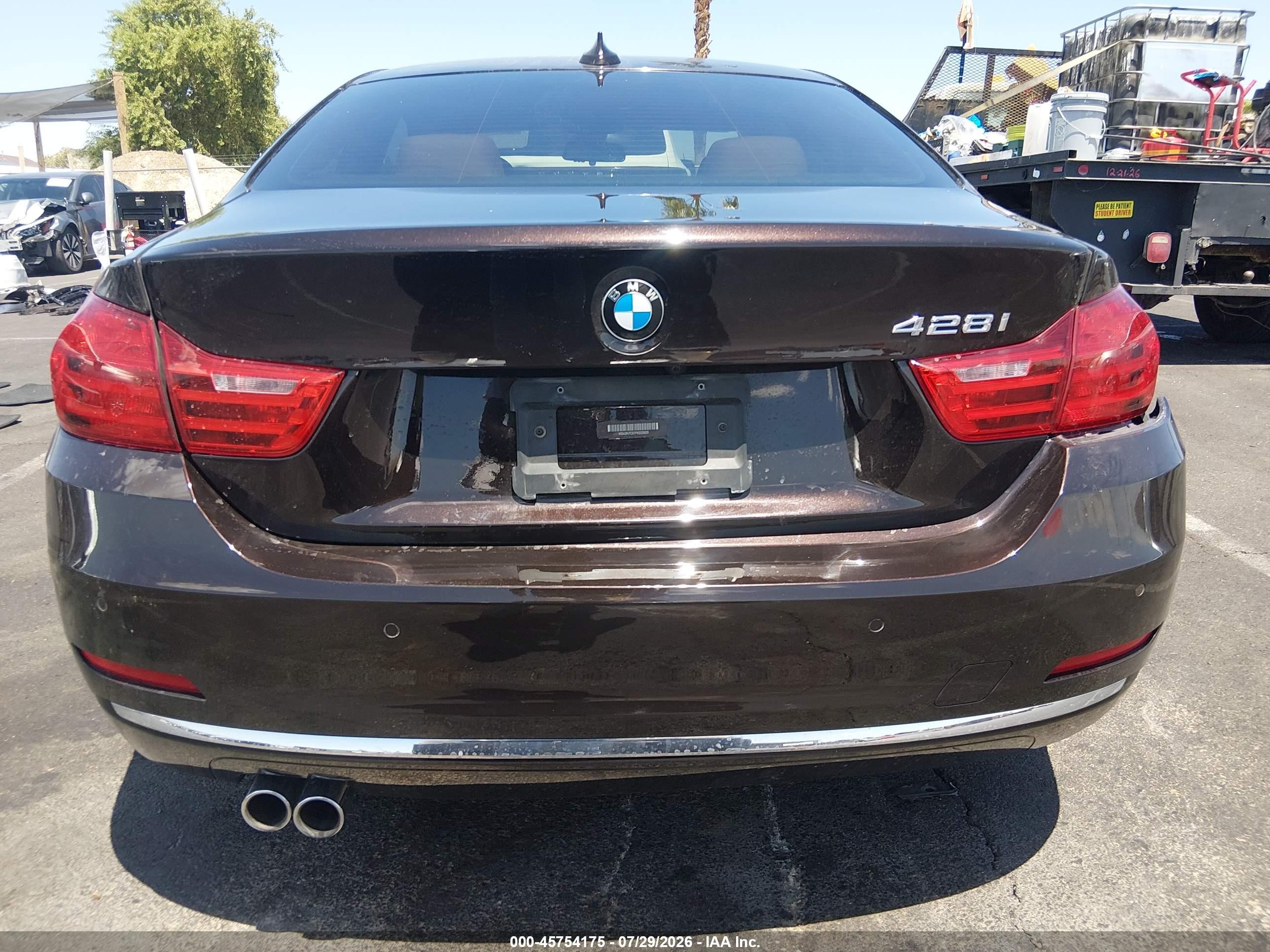 2015 Bmw 428i   Burgundy vin: WBA3N7C57FK222625