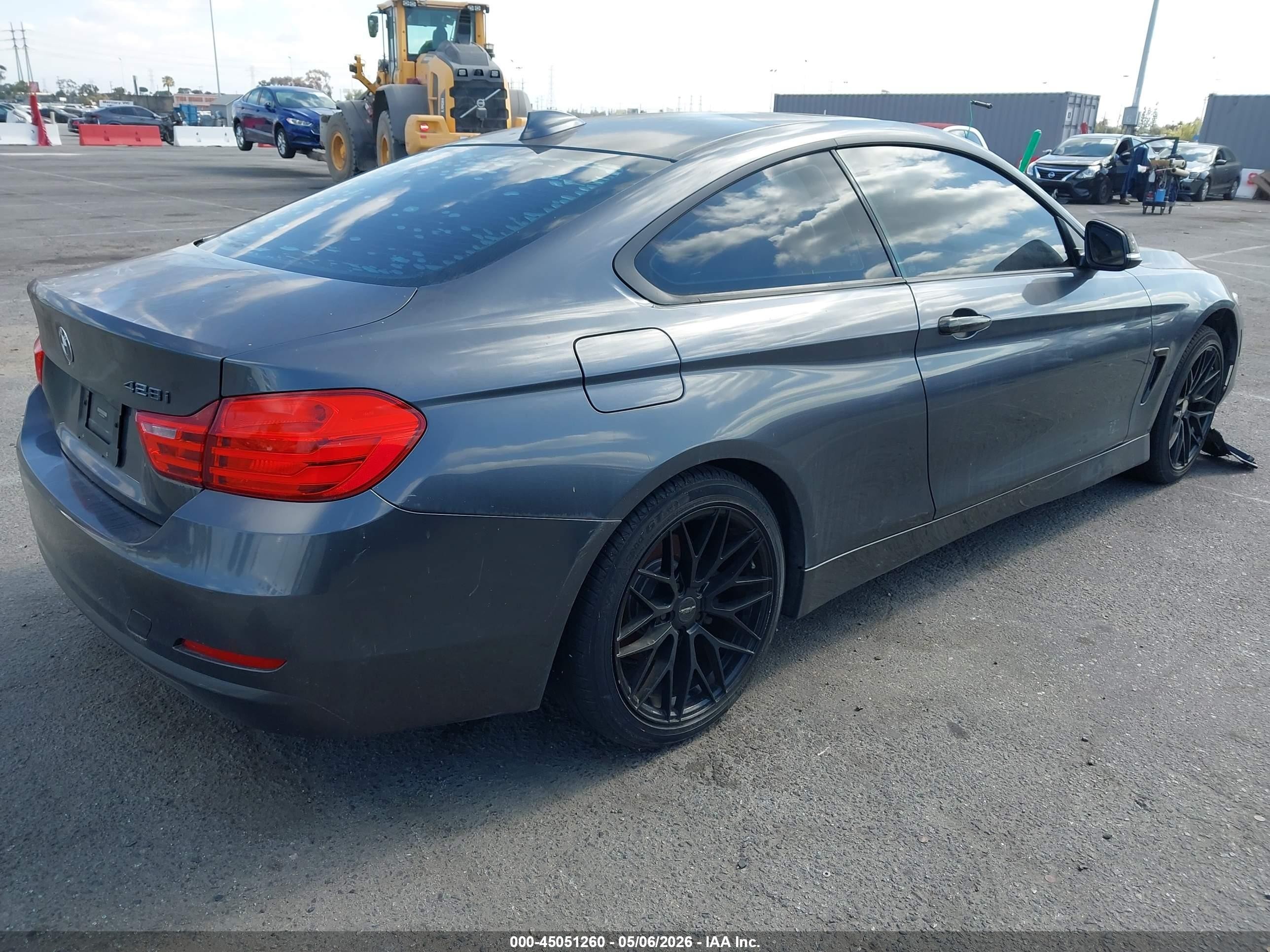 2014 Bmw 428i   Gray vin: WBA3N7C58EF718251
