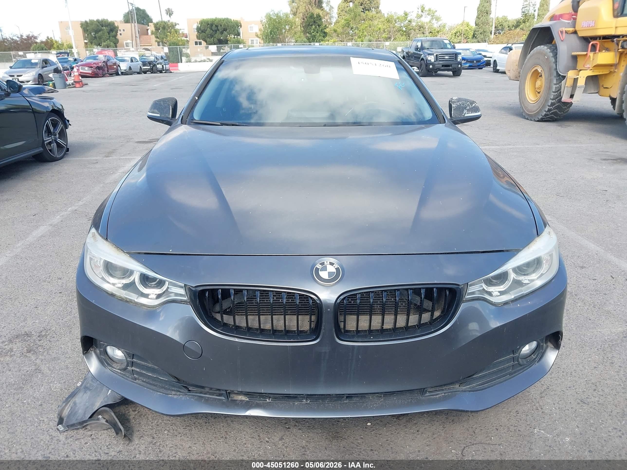 2014 Bmw 428i   Gray vin: WBA3N7C58EF718251