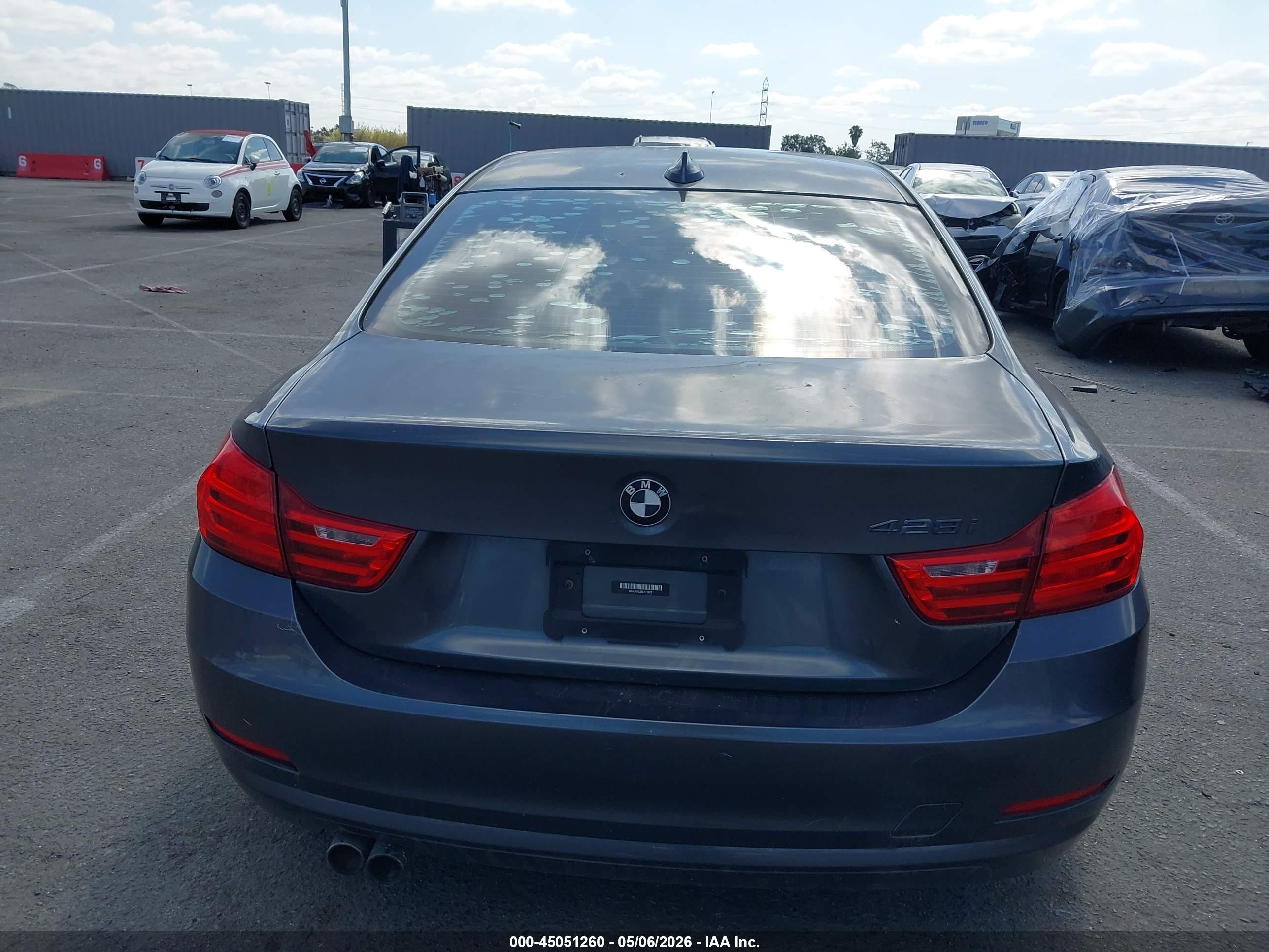 2014 Bmw 428i   Gray vin: WBA3N7C58EF718251
