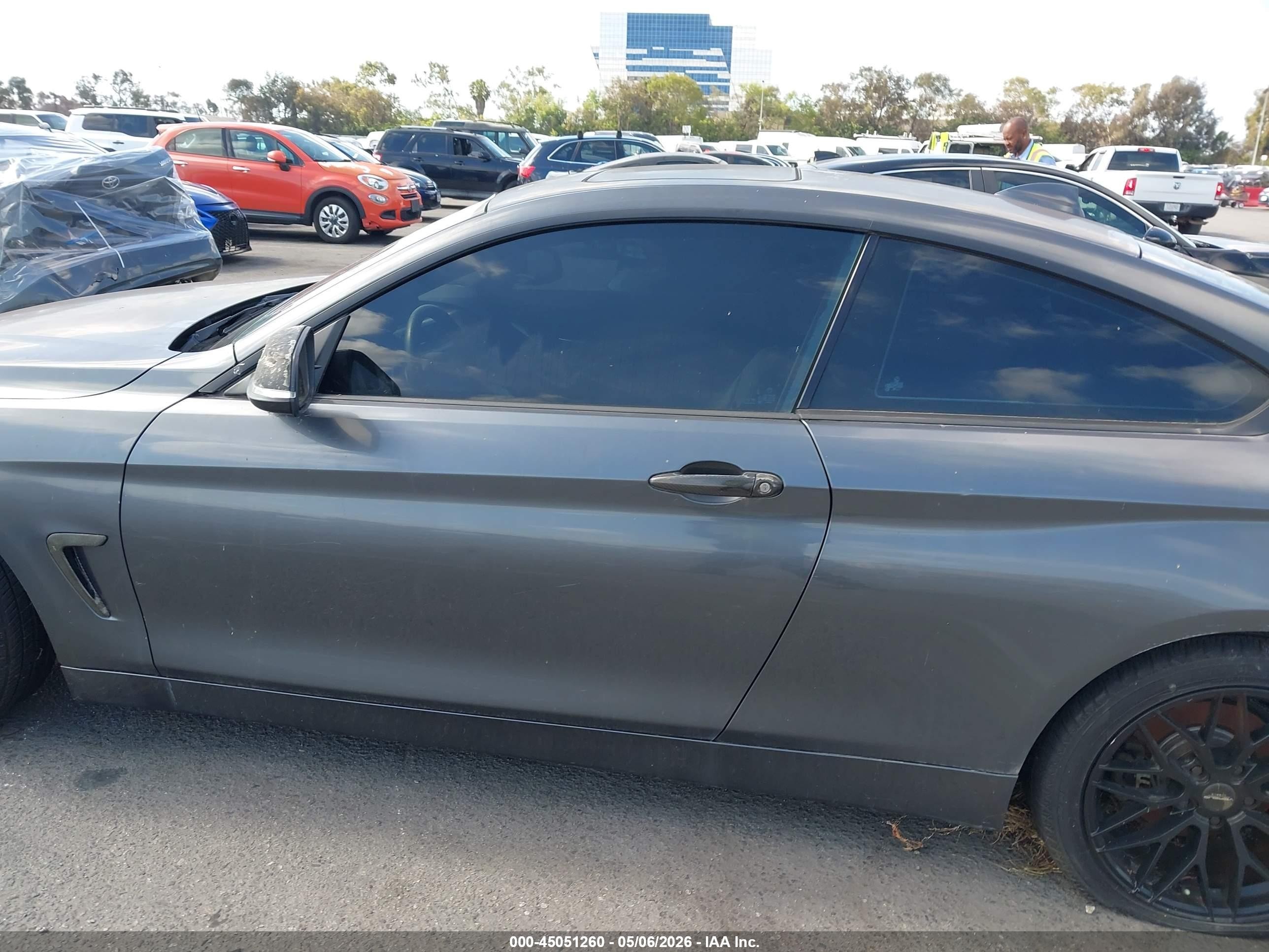 2014 Bmw 428i   Gray vin: WBA3N7C58EF718251