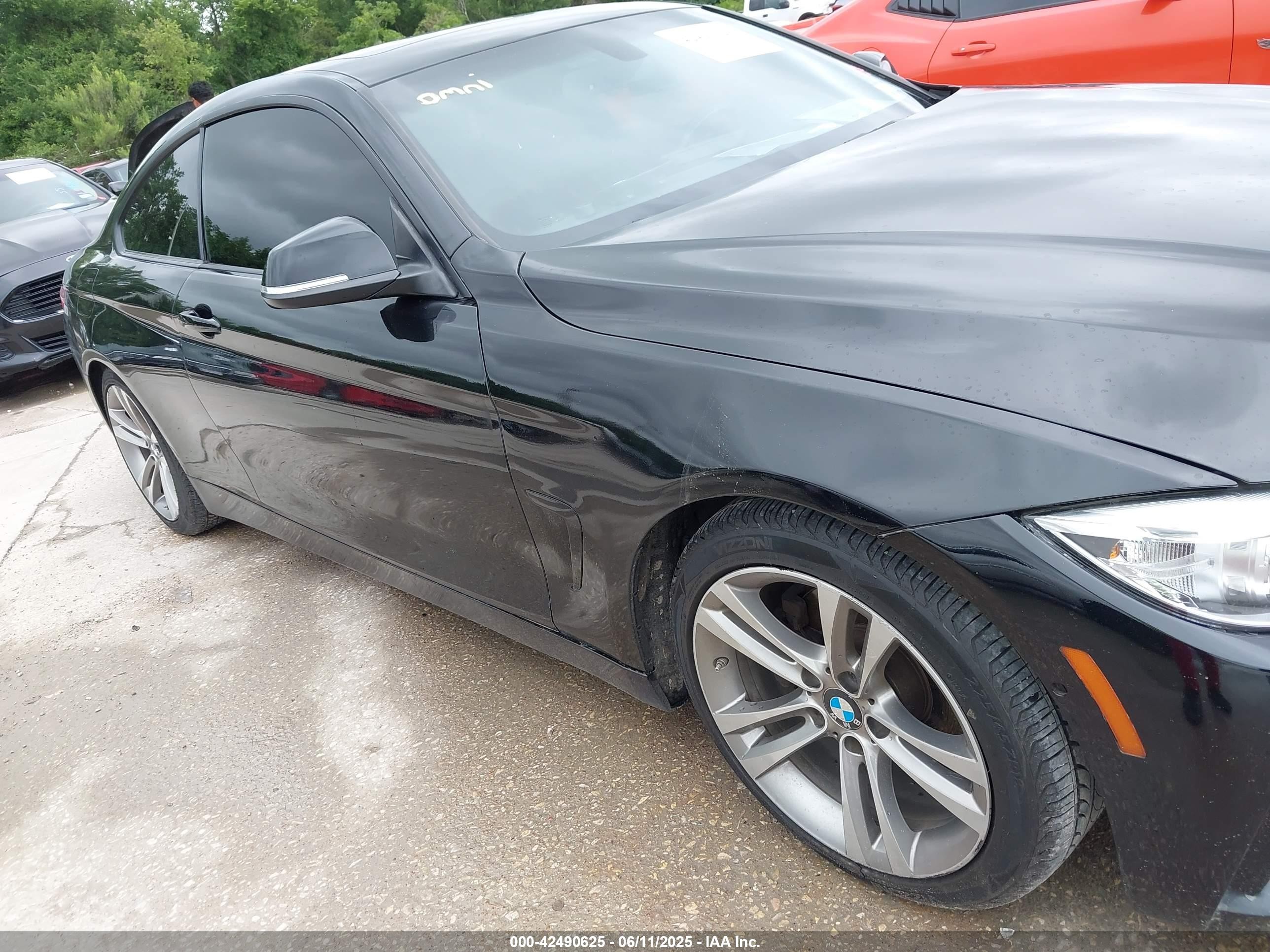 2014 Bmw 428i   Black vin: WBA3N7C58EF719495