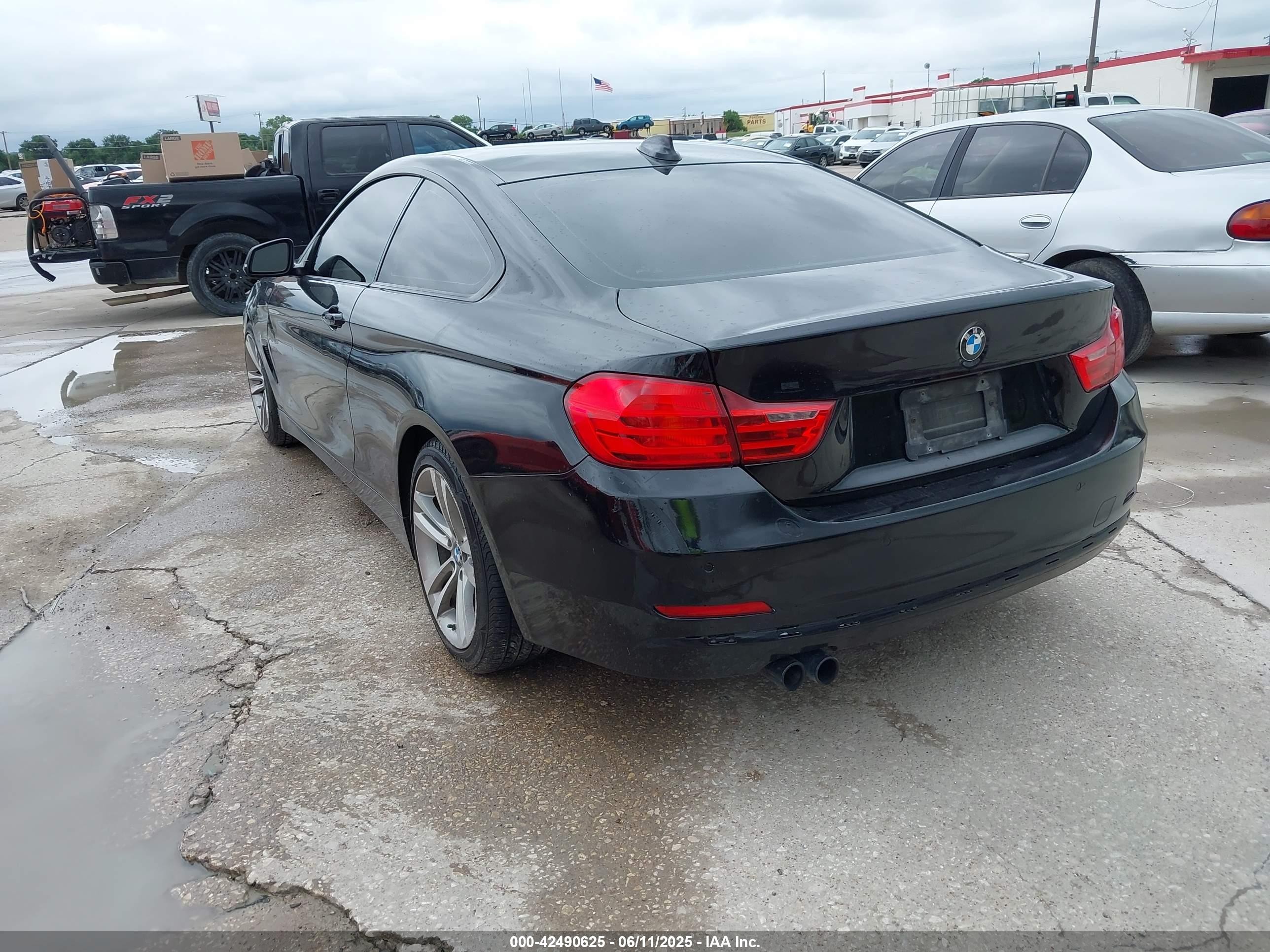 2014 Bmw 428i   Black vin: WBA3N7C58EF719495