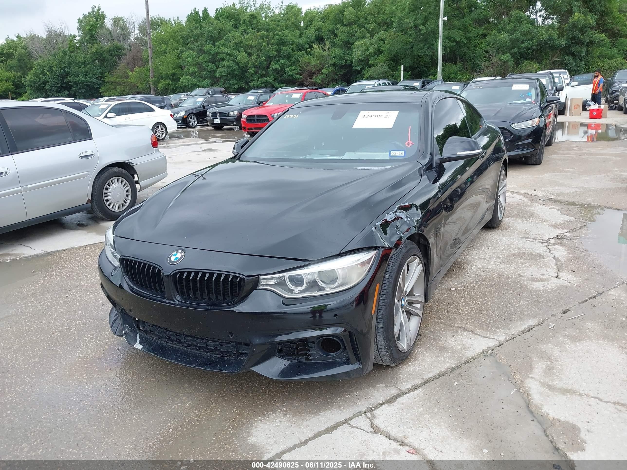 2014 Bmw 428i   Black vin: WBA3N7C58EF719495