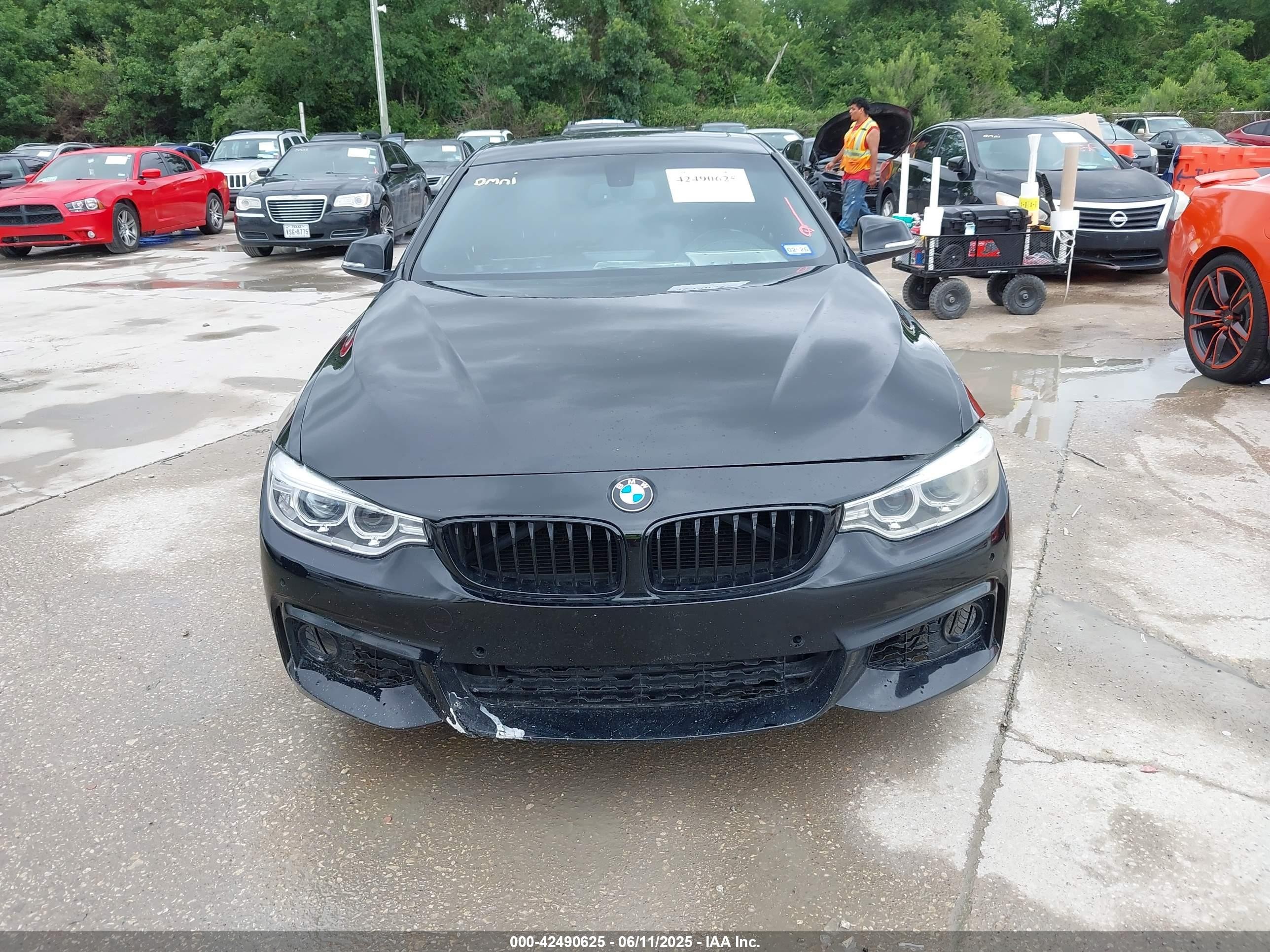 2014 Bmw 428i   Black vin: WBA3N7C58EF719495