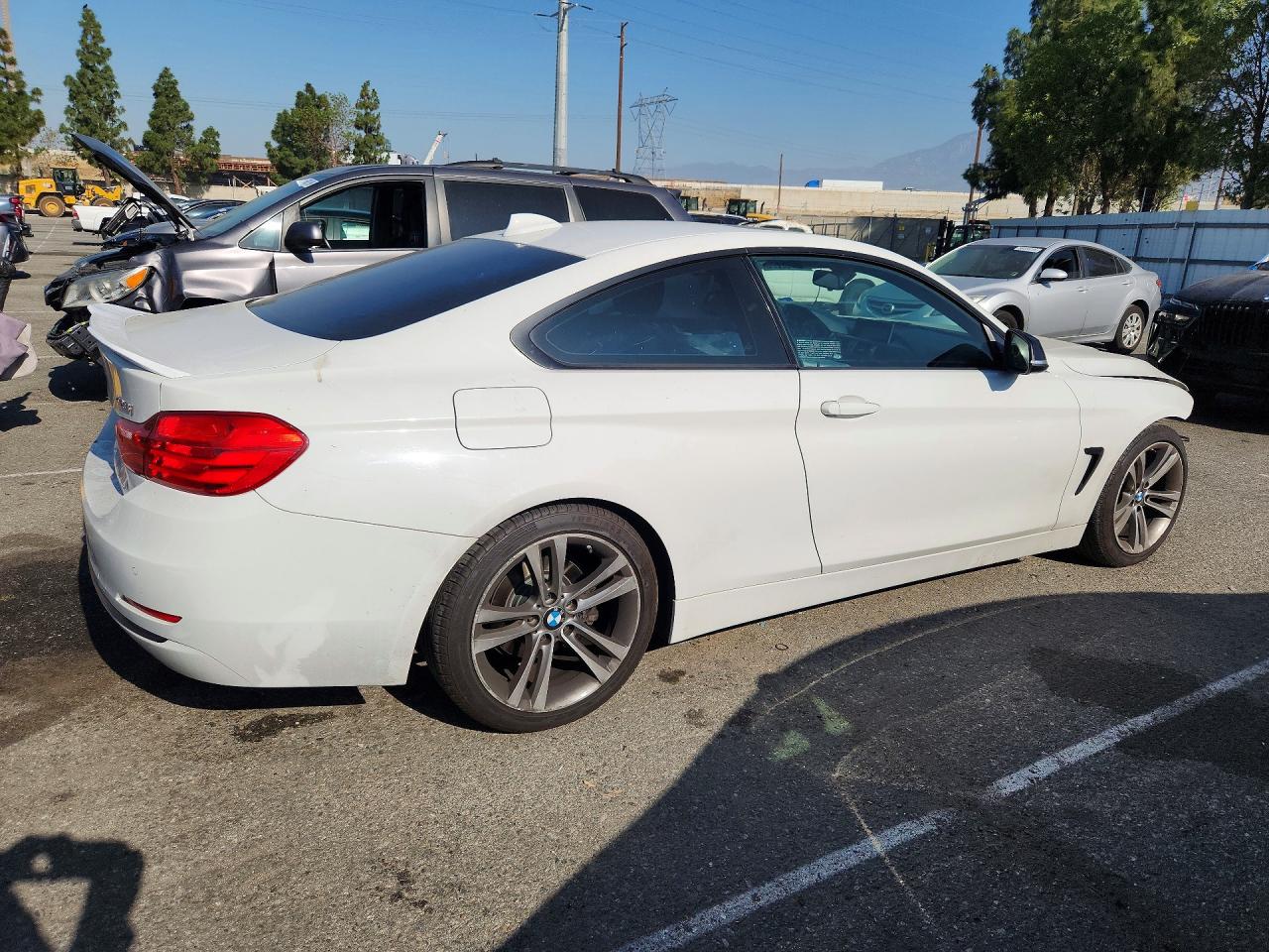 2014 Bmw 428 I White vin: WBA3N7C58EK221241