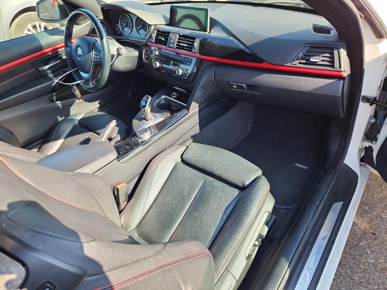 2014 Bmw 428 I White vin: WBA3N7C58EK221241
