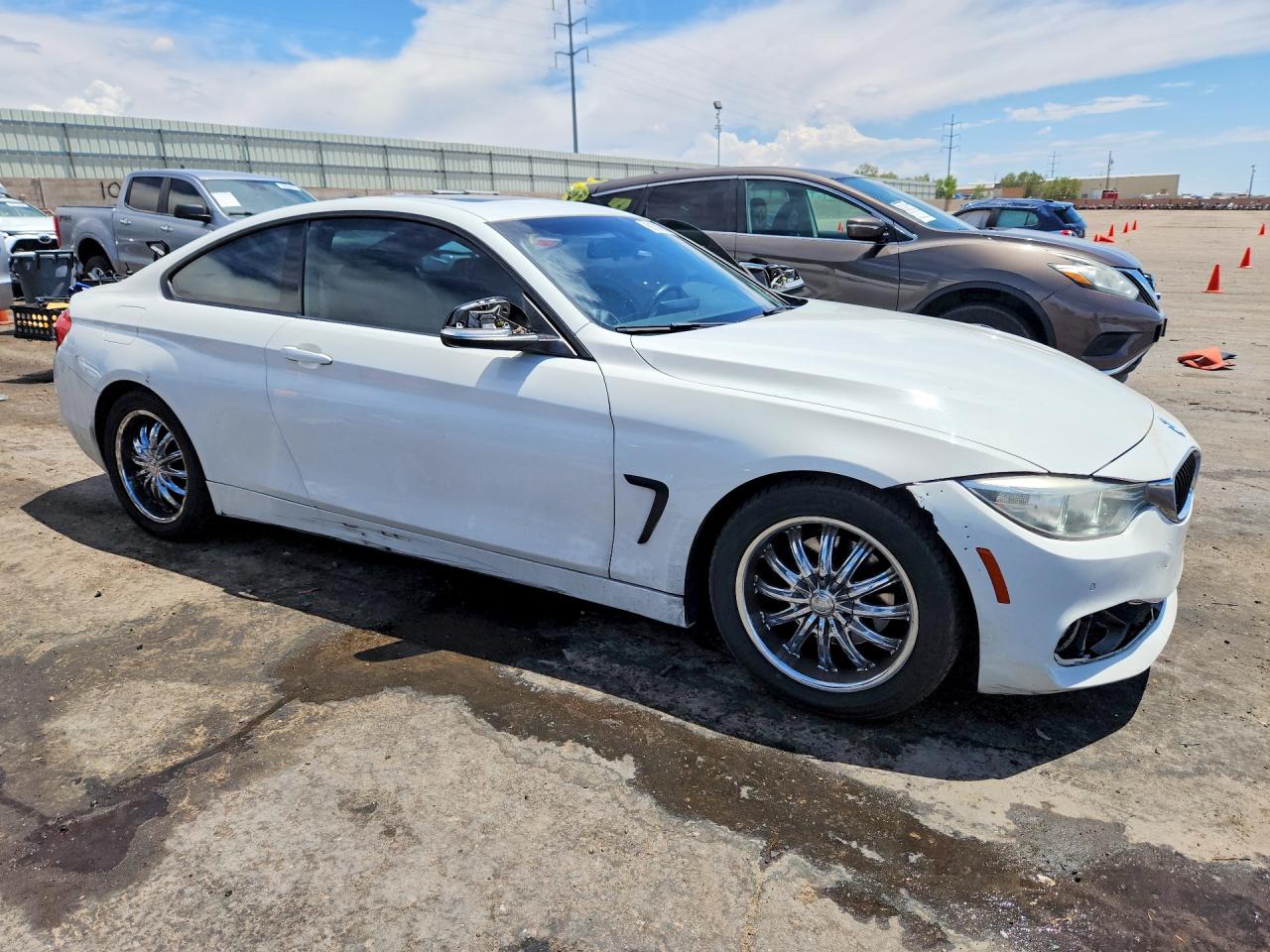 2015 Bmw 428 I White vin: WBA3N7C58FK223041
