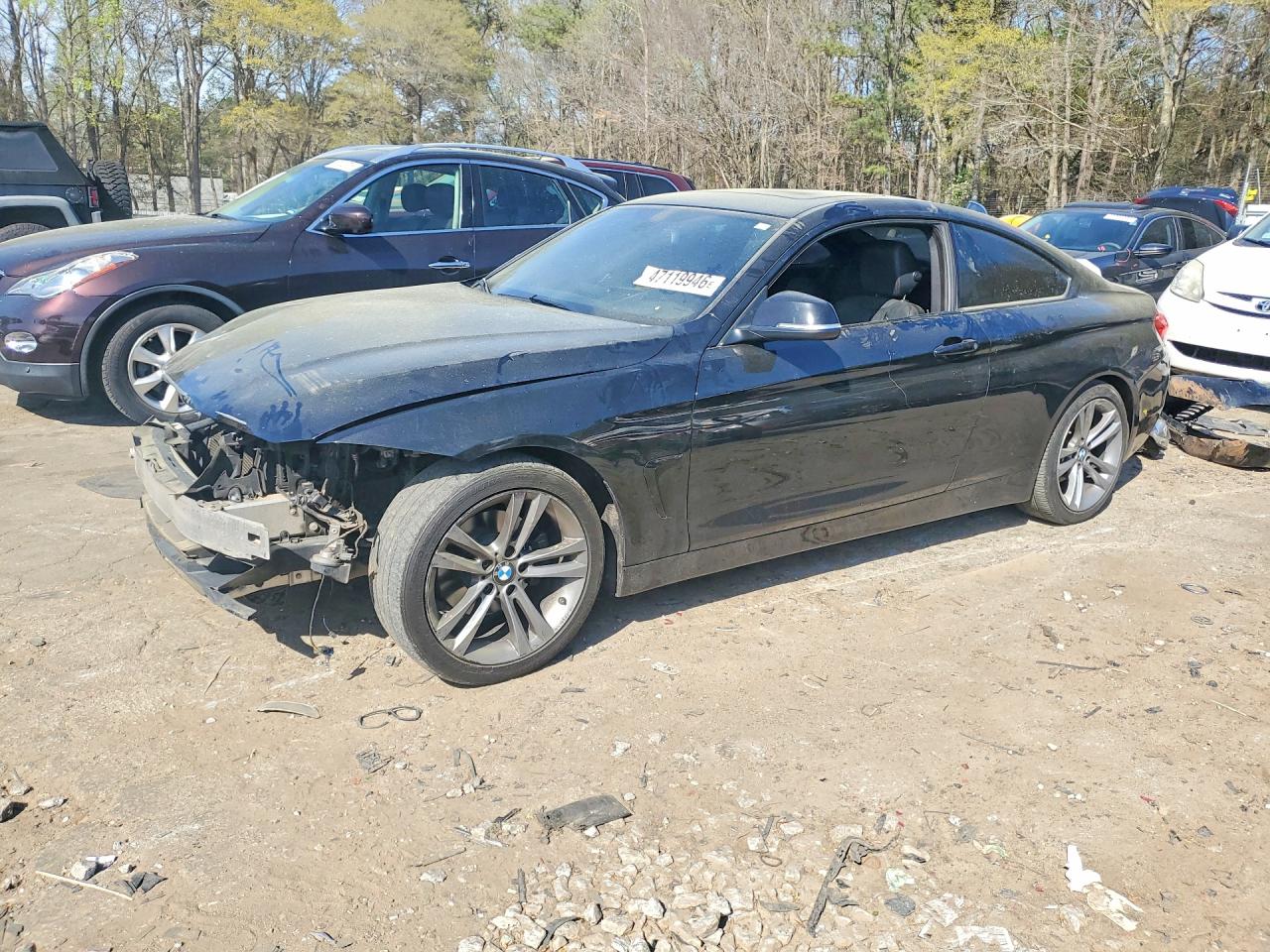 2014 Bmw 428 I Black vin: WBA3N7C59EK220664