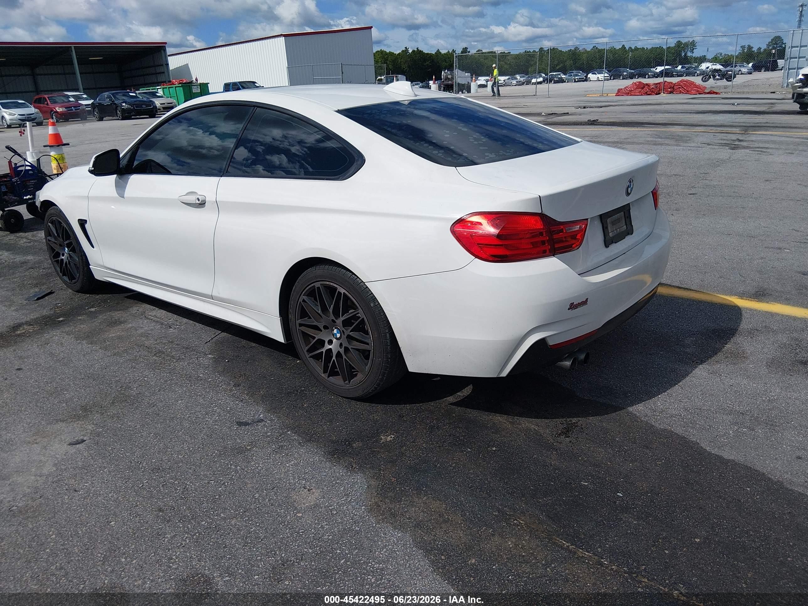 2015 Bmw 428i   Белый vin: WBA3N7C59FK222755