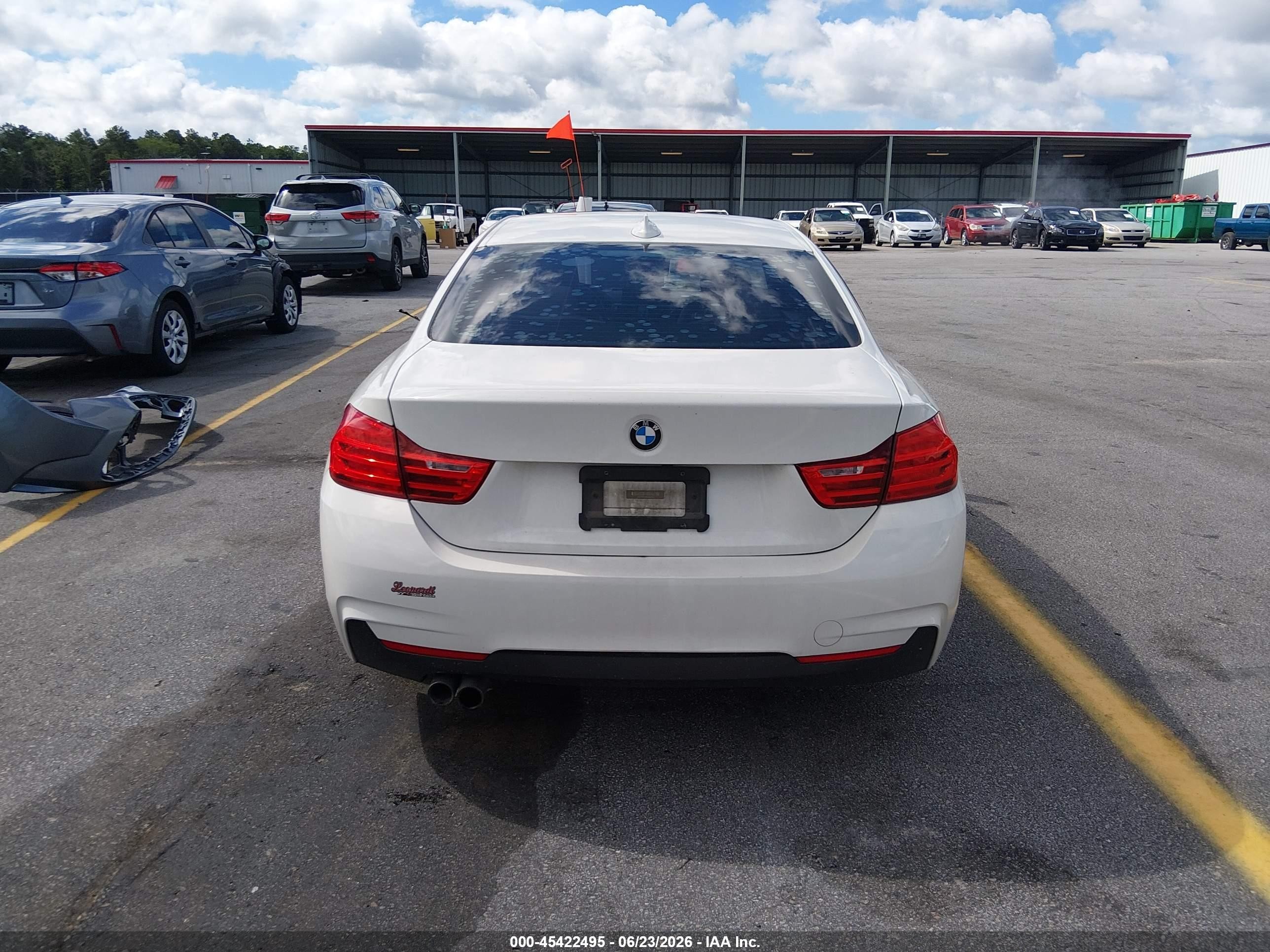 2015 Bmw 428i   Белый vin: WBA3N7C59FK222755
