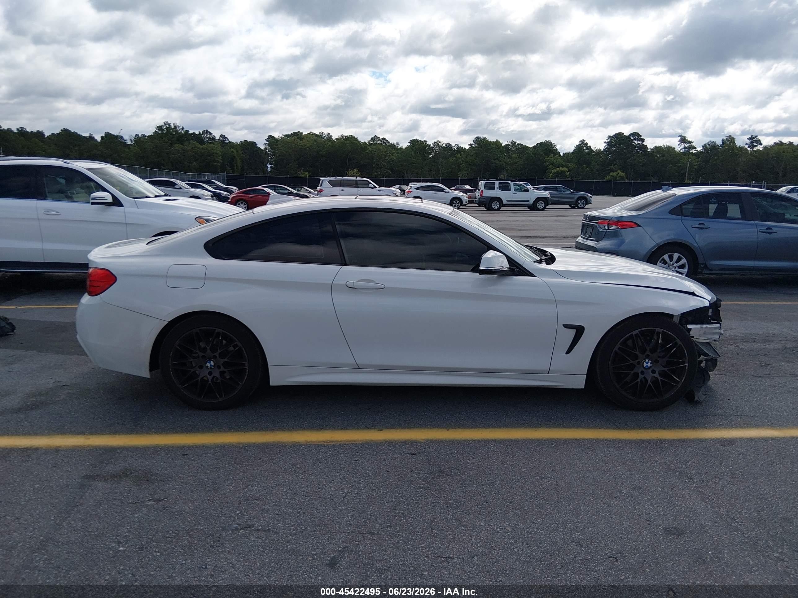 2015 Bmw 428i   Белый vin: WBA3N7C59FK222755