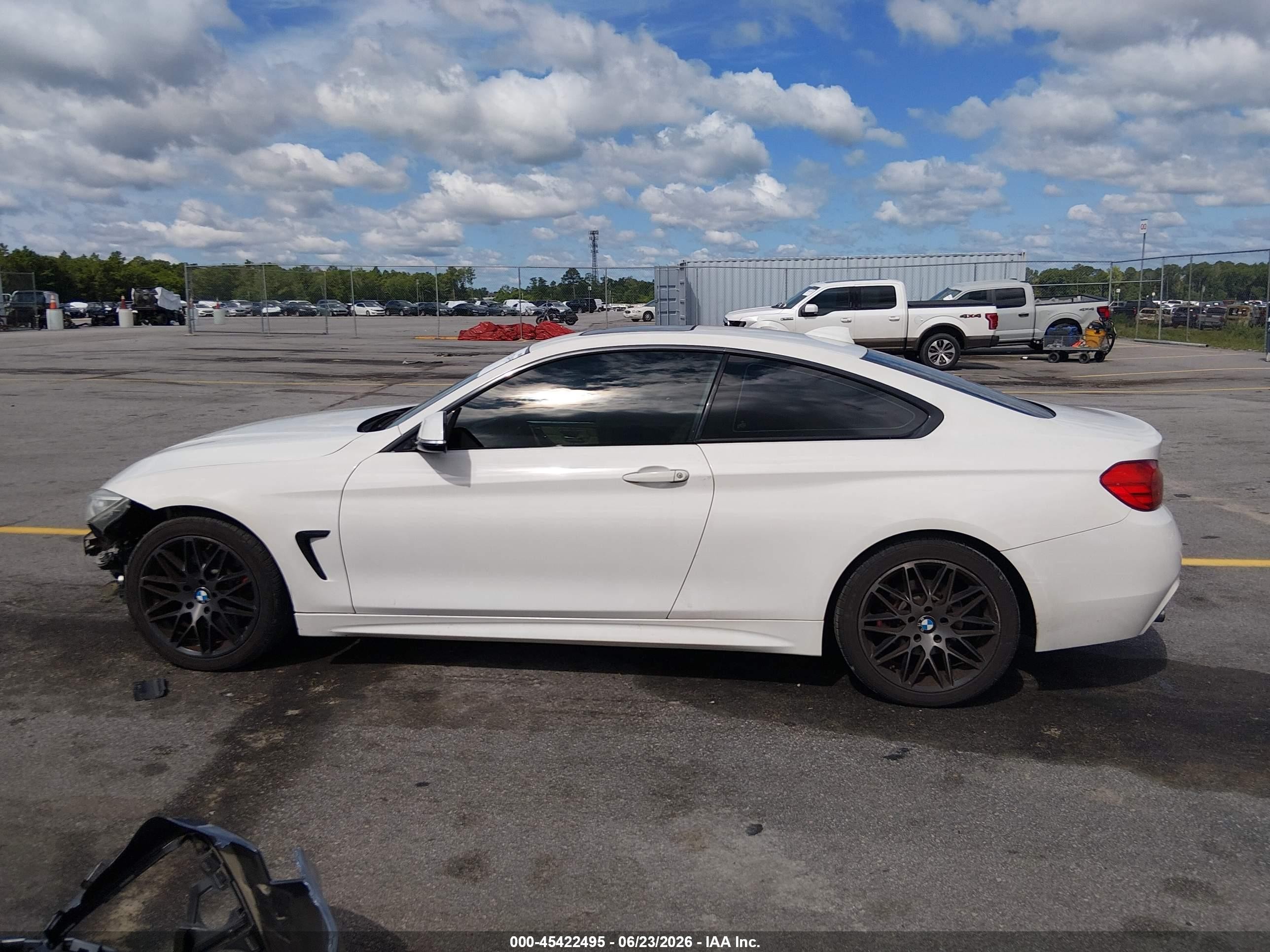 2015 Bmw 428i   Белый vin: WBA3N7C59FK222755