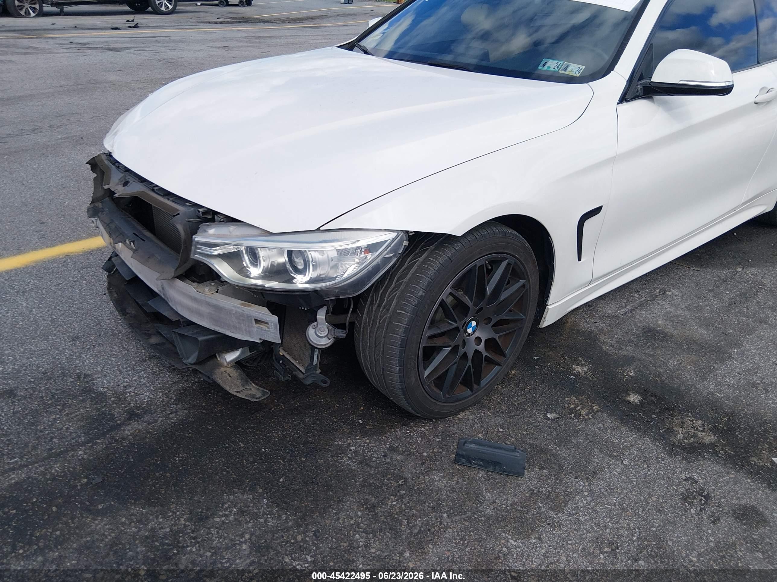 2015 Bmw 428i   Белый vin: WBA3N7C59FK222755