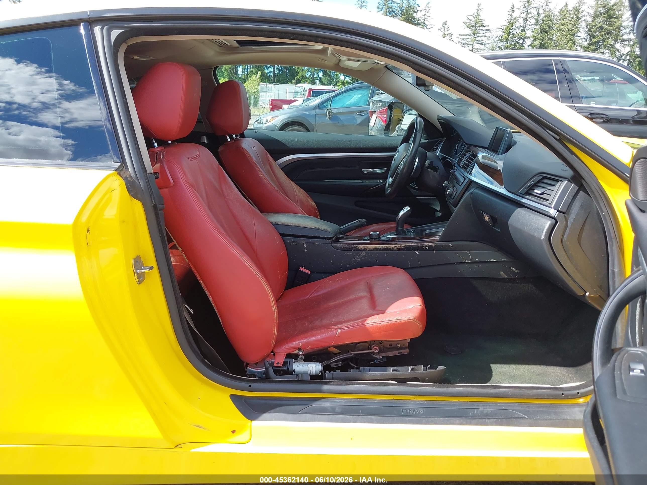 2015 Bmw 428i   Yellow vin: WBA3N7C59FK222917