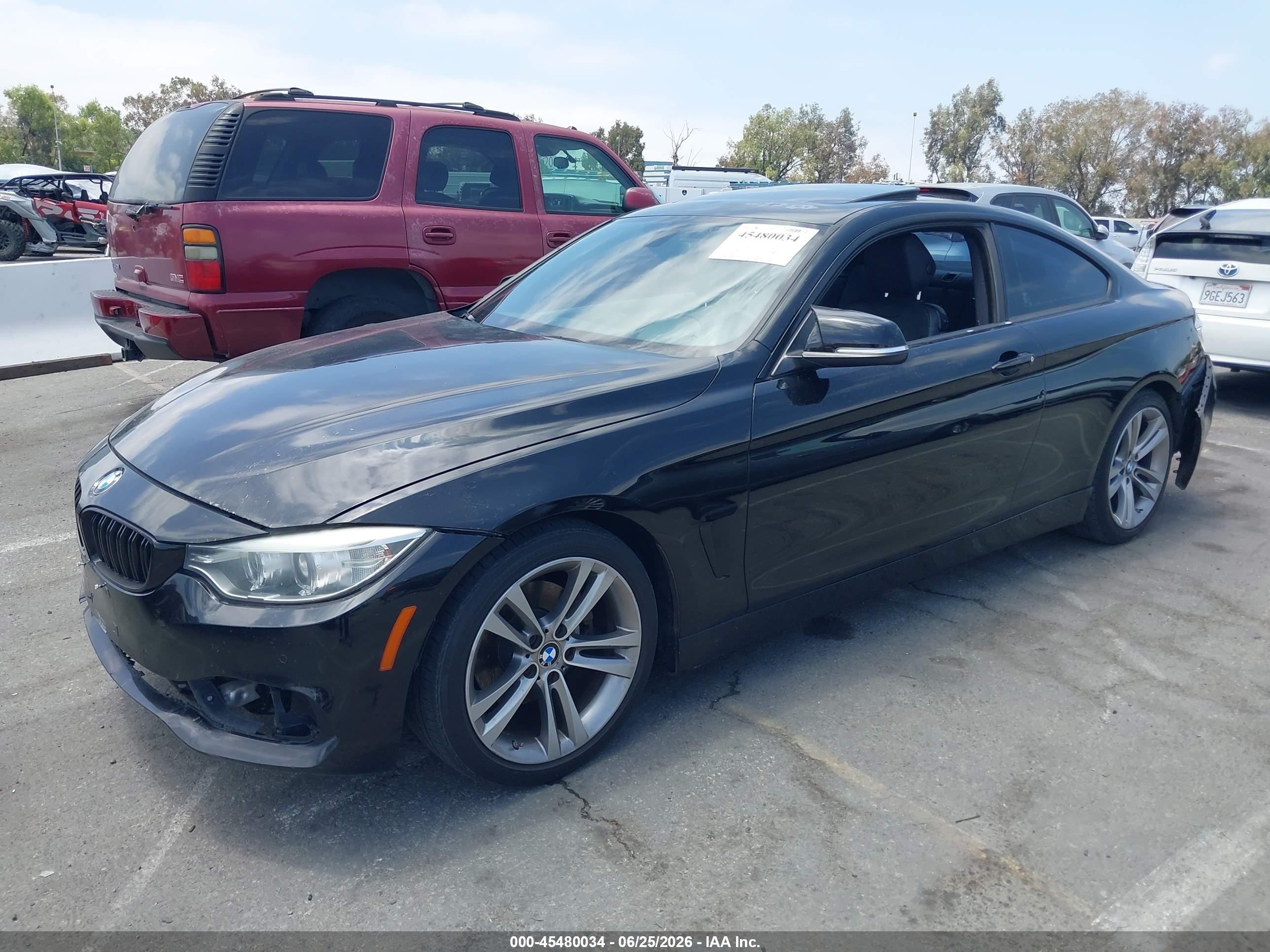 2014 Bmw 428i   Black vin: WBA3N7C5XEF719983