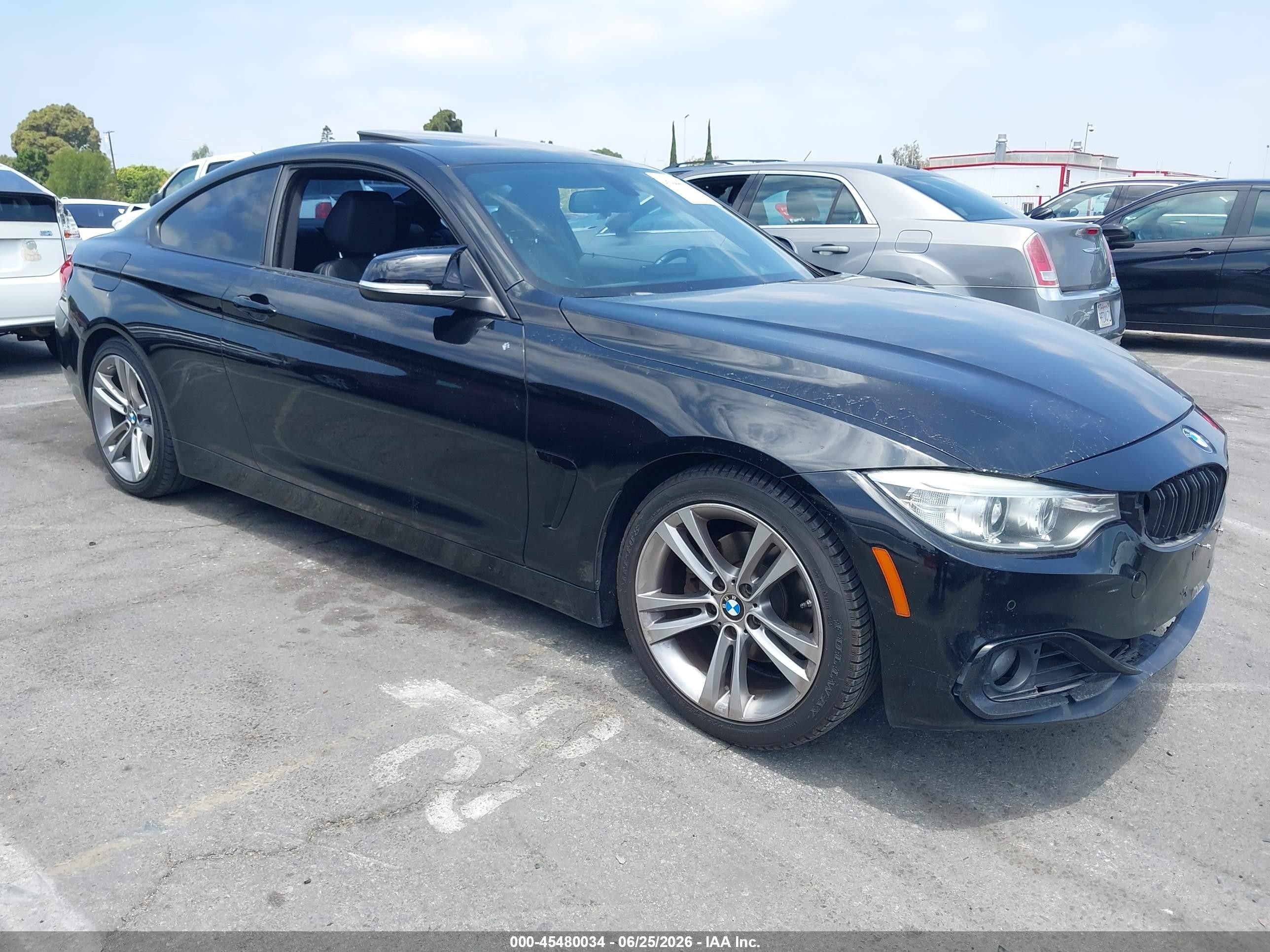 2014 Bmw 428i   Black vin: WBA3N7C5XEF719983