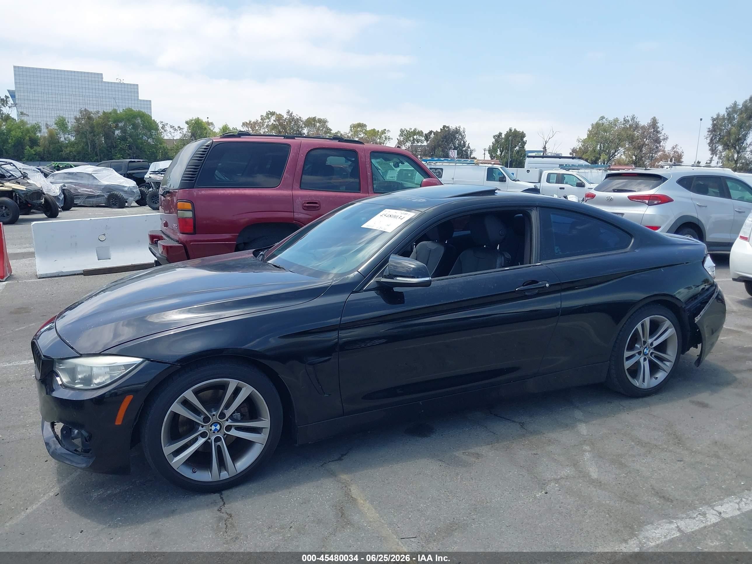 2014 Bmw 428i   Black vin: WBA3N7C5XEF719983
