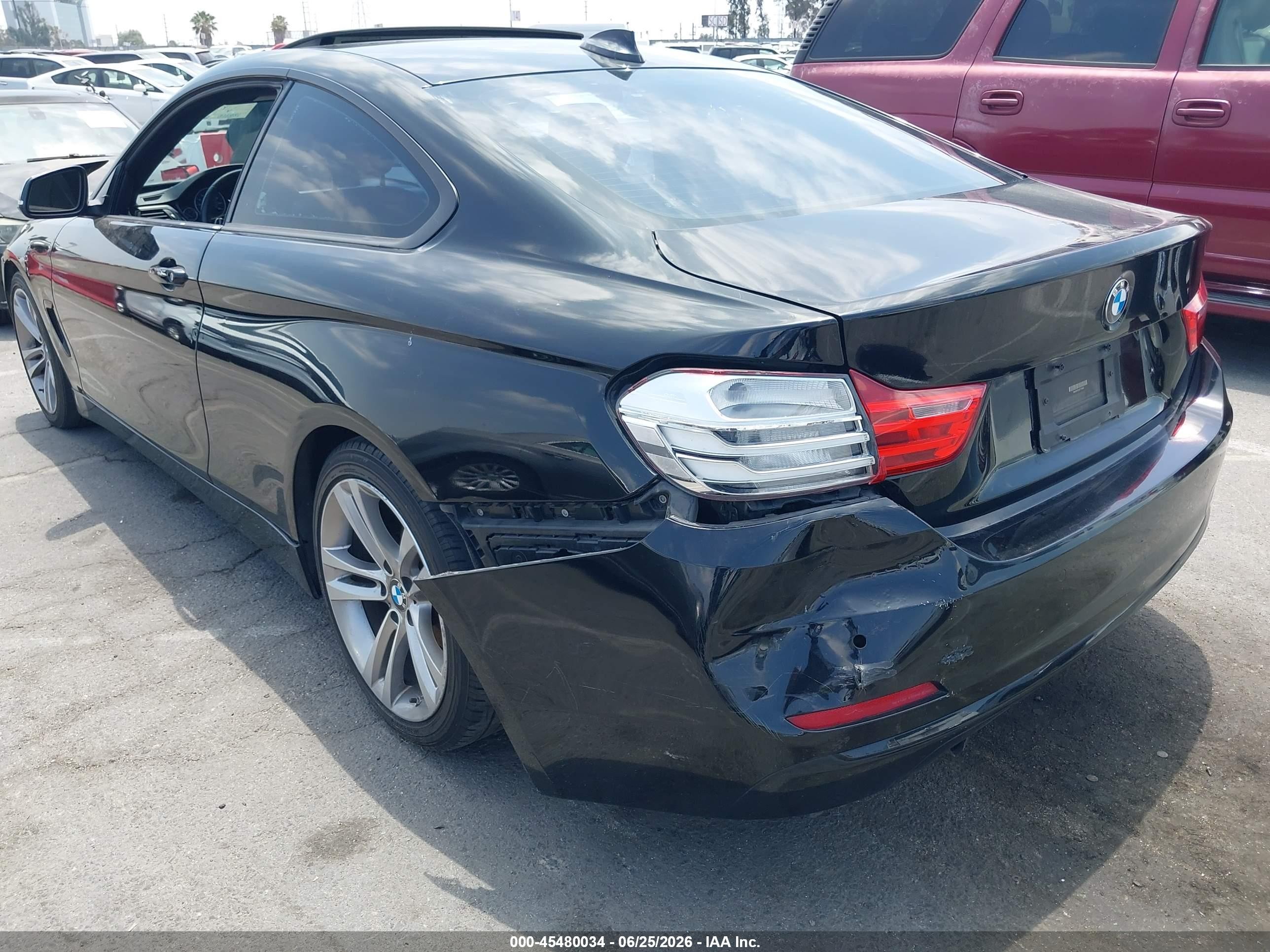 2014 Bmw 428i   Black vin: WBA3N7C5XEF719983