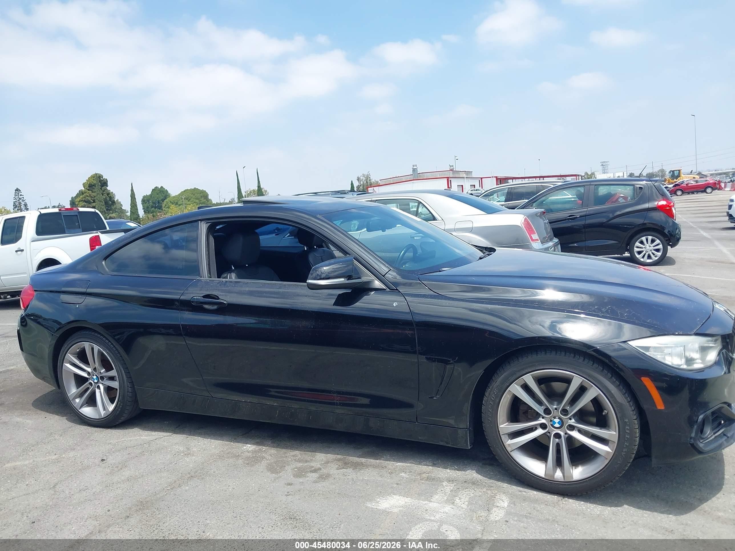 2014 Bmw 428i   Black vin: WBA3N7C5XEF719983