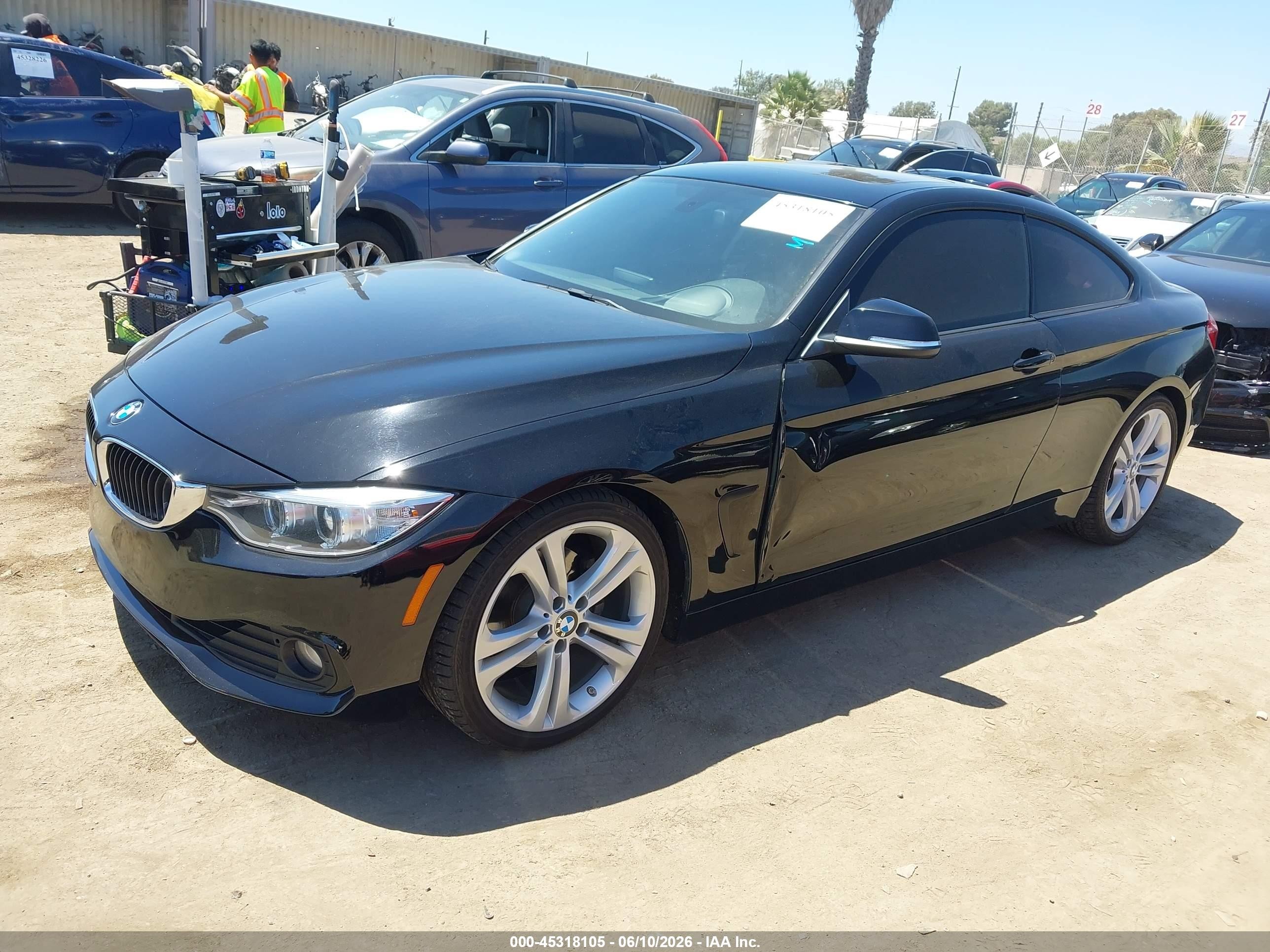 2014 Bmw 428i   Black vin: WBA3N7C5XEK220110