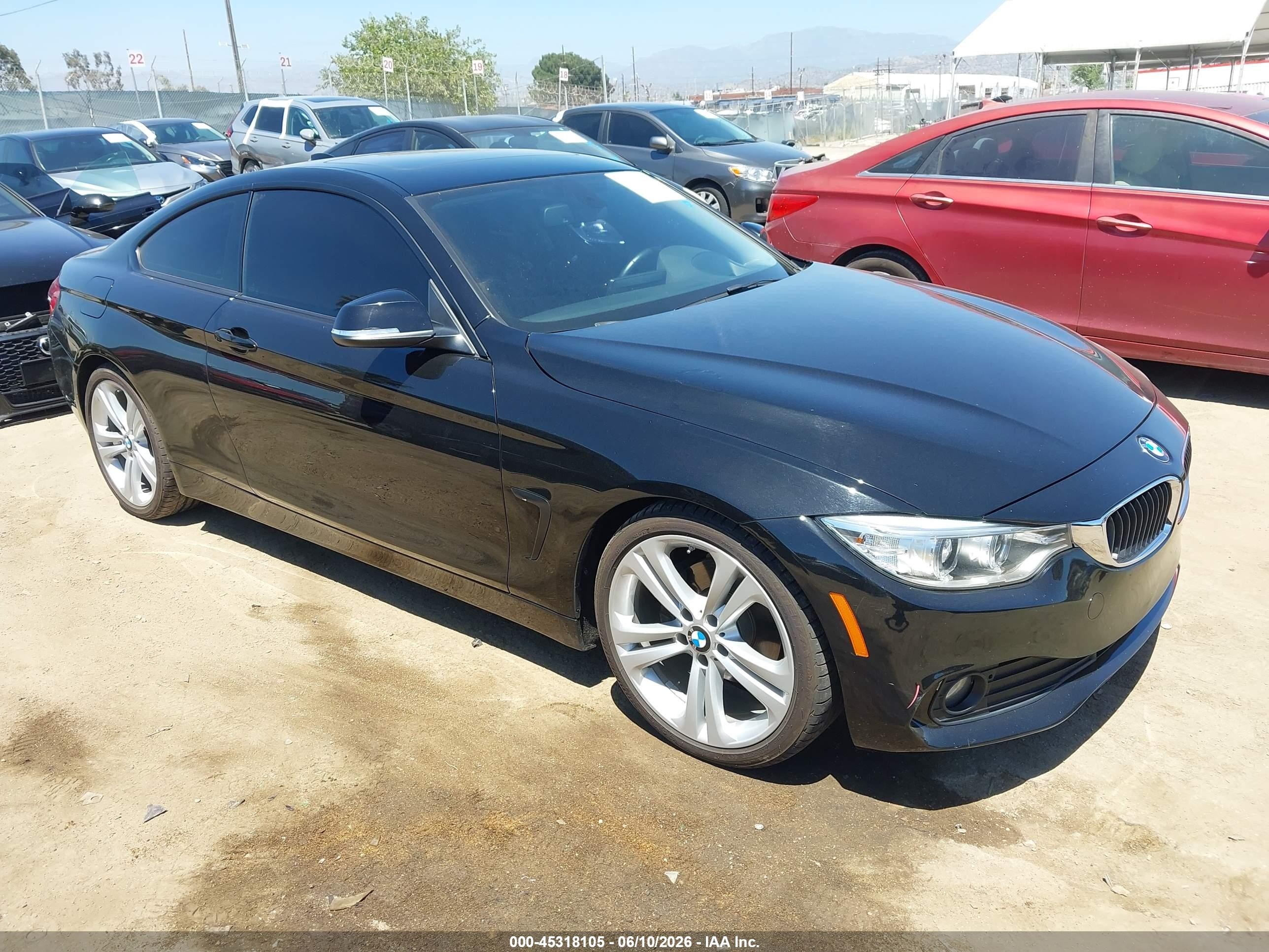 2014 Bmw 428i   Black vin: WBA3N7C5XEK220110