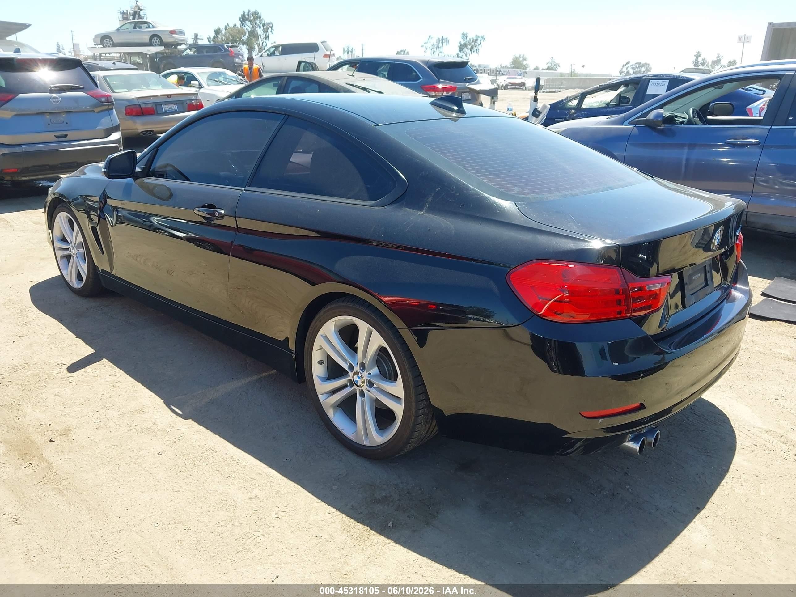 2014 Bmw 428i   Black vin: WBA3N7C5XEK220110