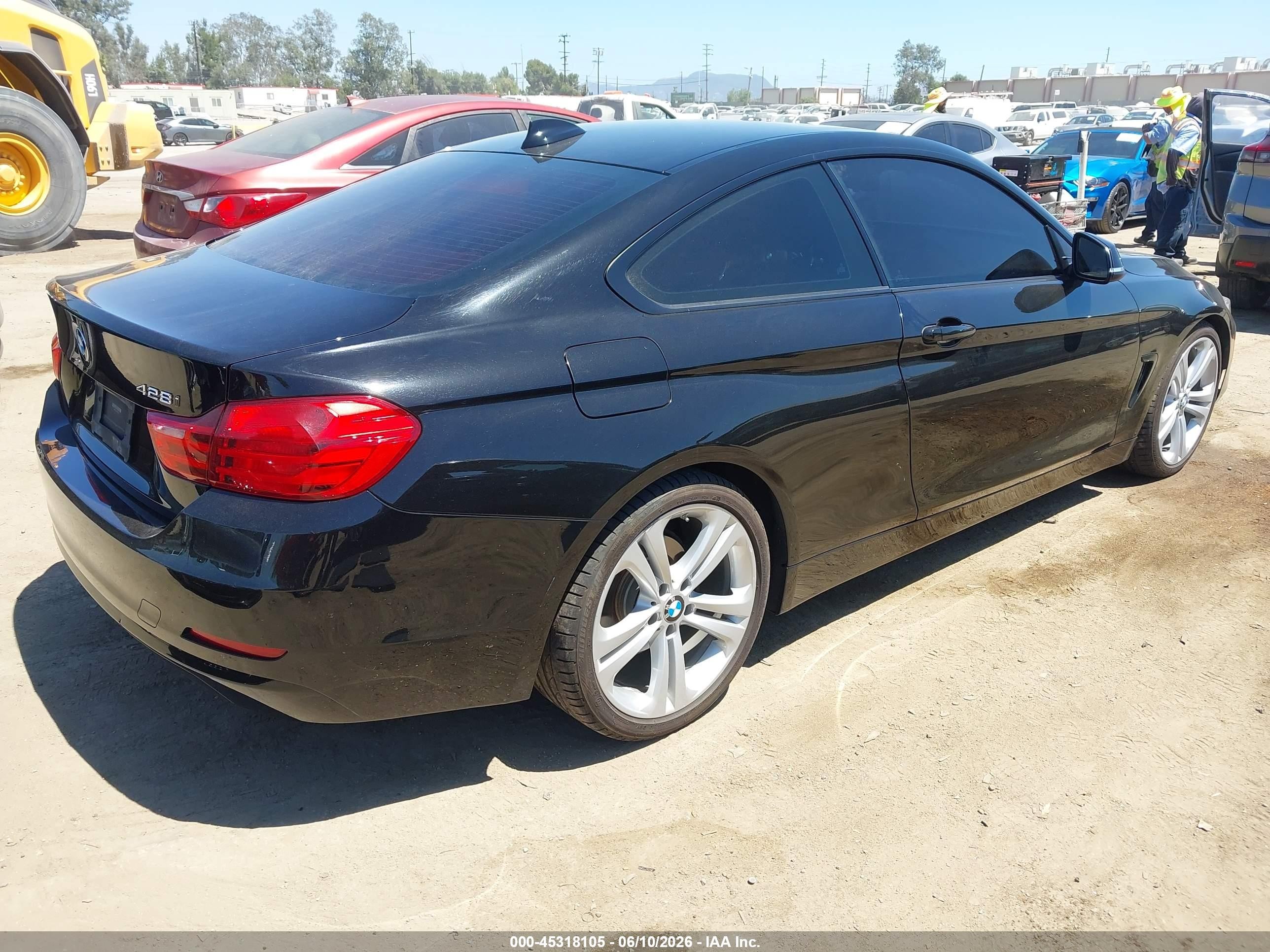 2014 Bmw 428i   Black vin: WBA3N7C5XEK220110